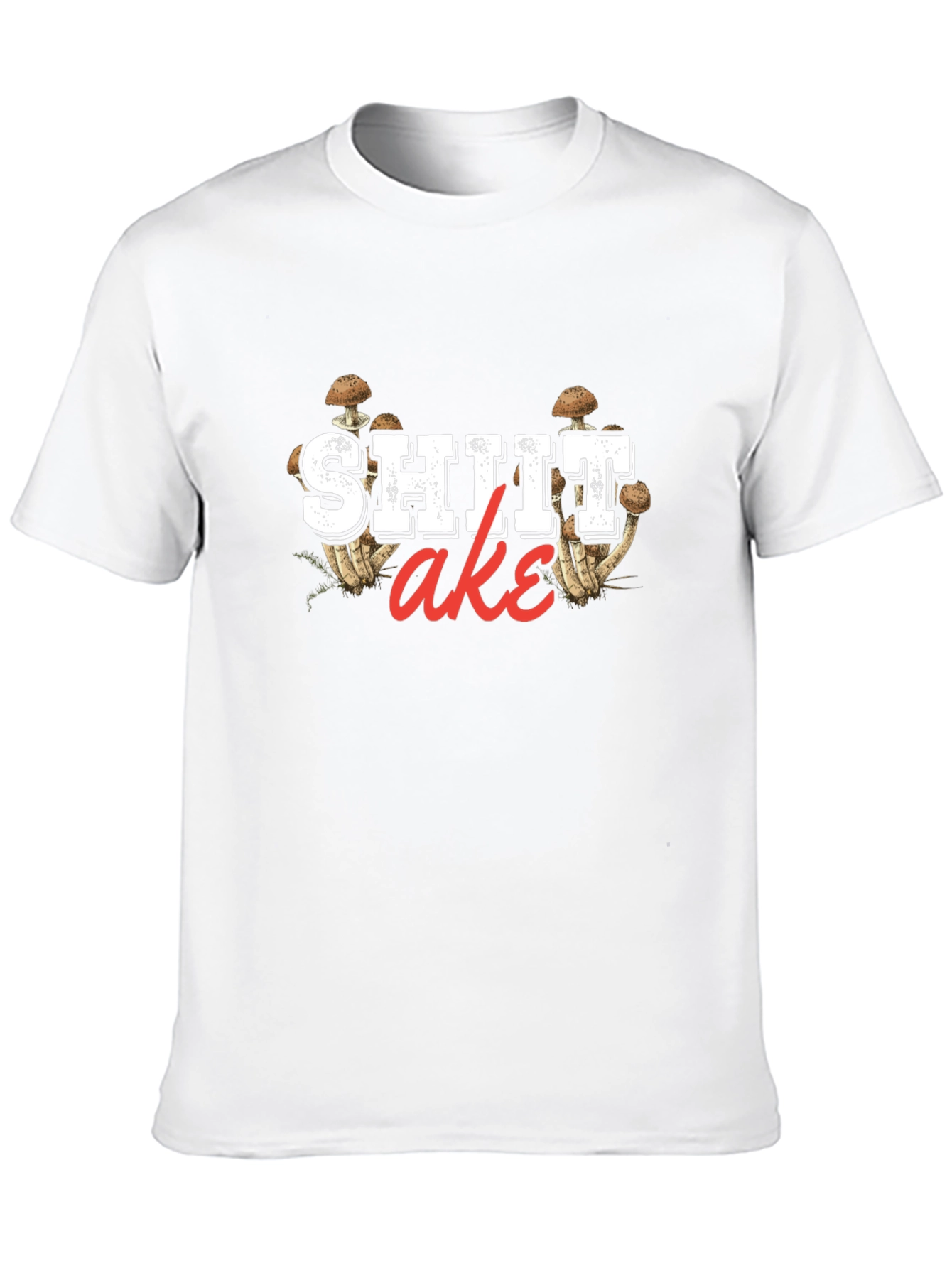 Shitake Mushroom Graphic Print Mens T-Shirt