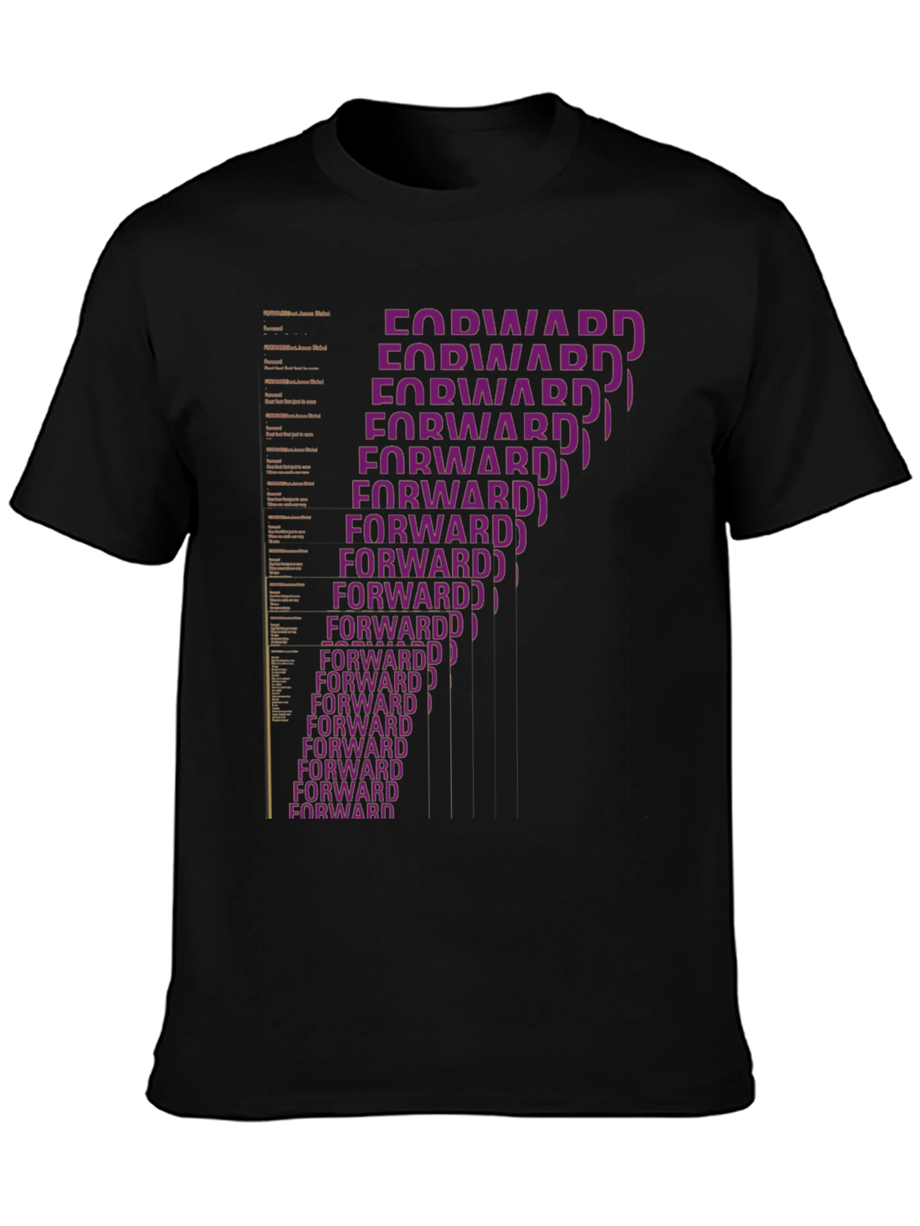 Forward Statement Graphic Tee - Stylish Black T-Shirt