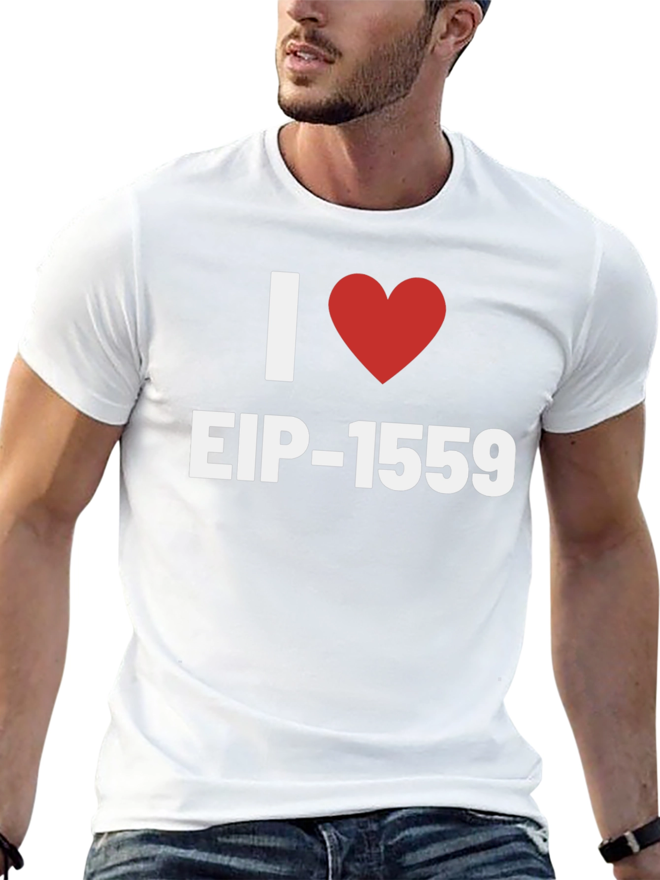 I Heart EIP-1559 Graphic Tee - Black Cotton T-Shirt