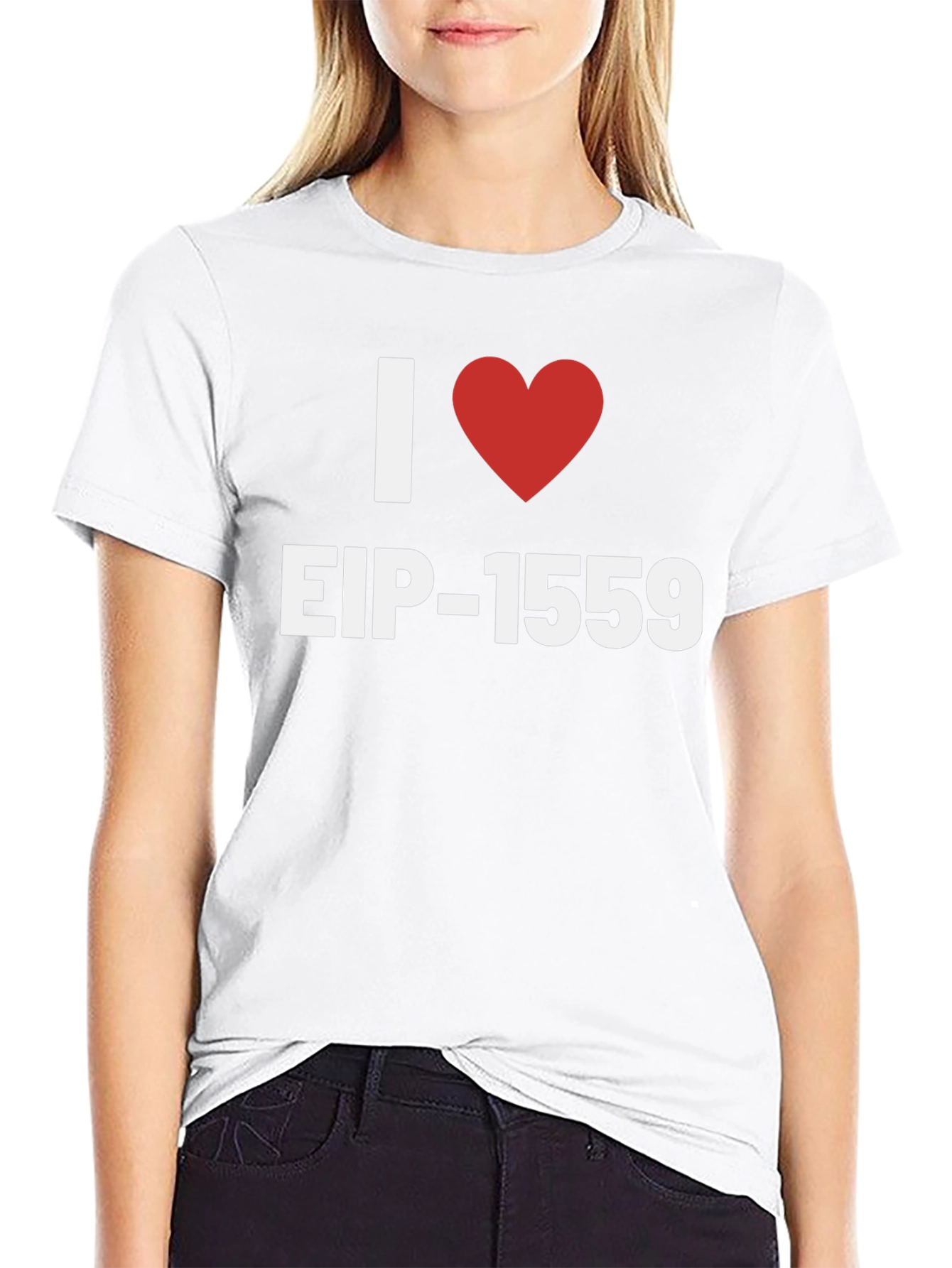 I Heart EIP-1559 Graphic Tee - Black Cotton T-Shirt