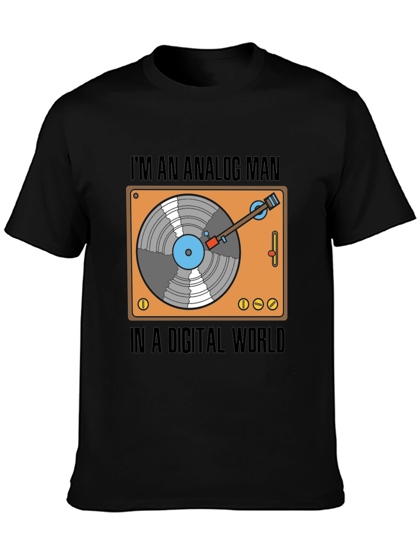 Analog Man in a Digital World Graphic T-Shirt