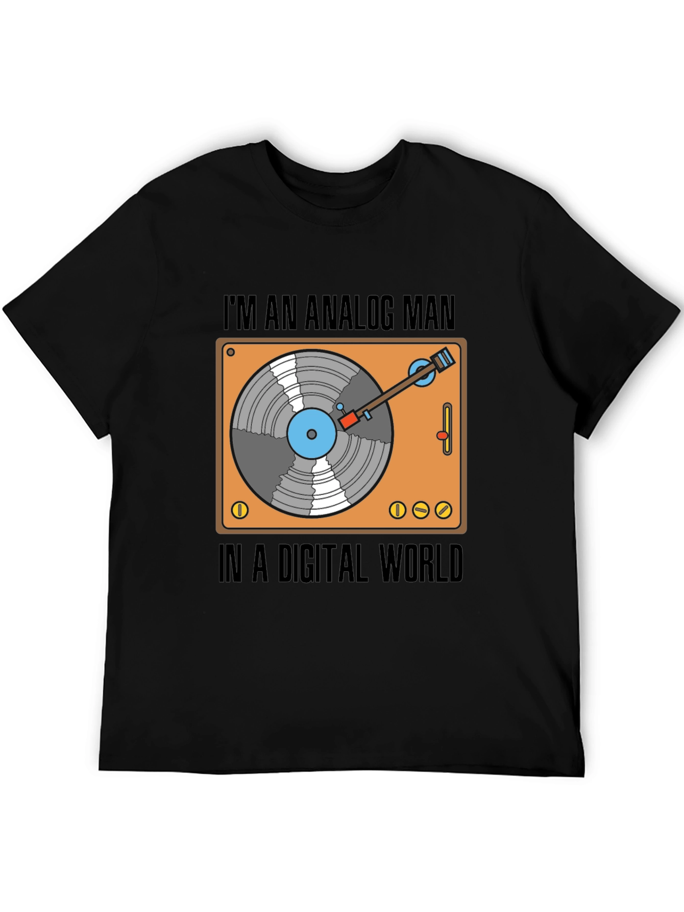 Analog Man in a Digital World Graphic T-Shirt
