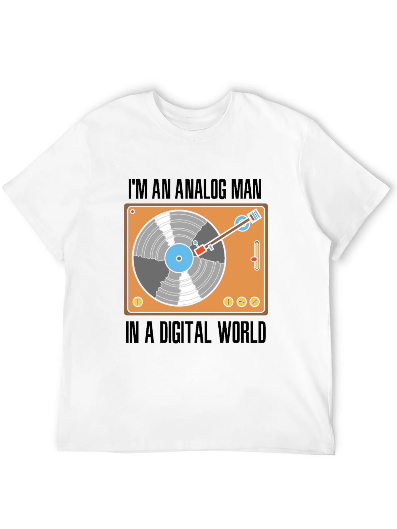 Analog Man in a Digital World Graphic T-Shirt