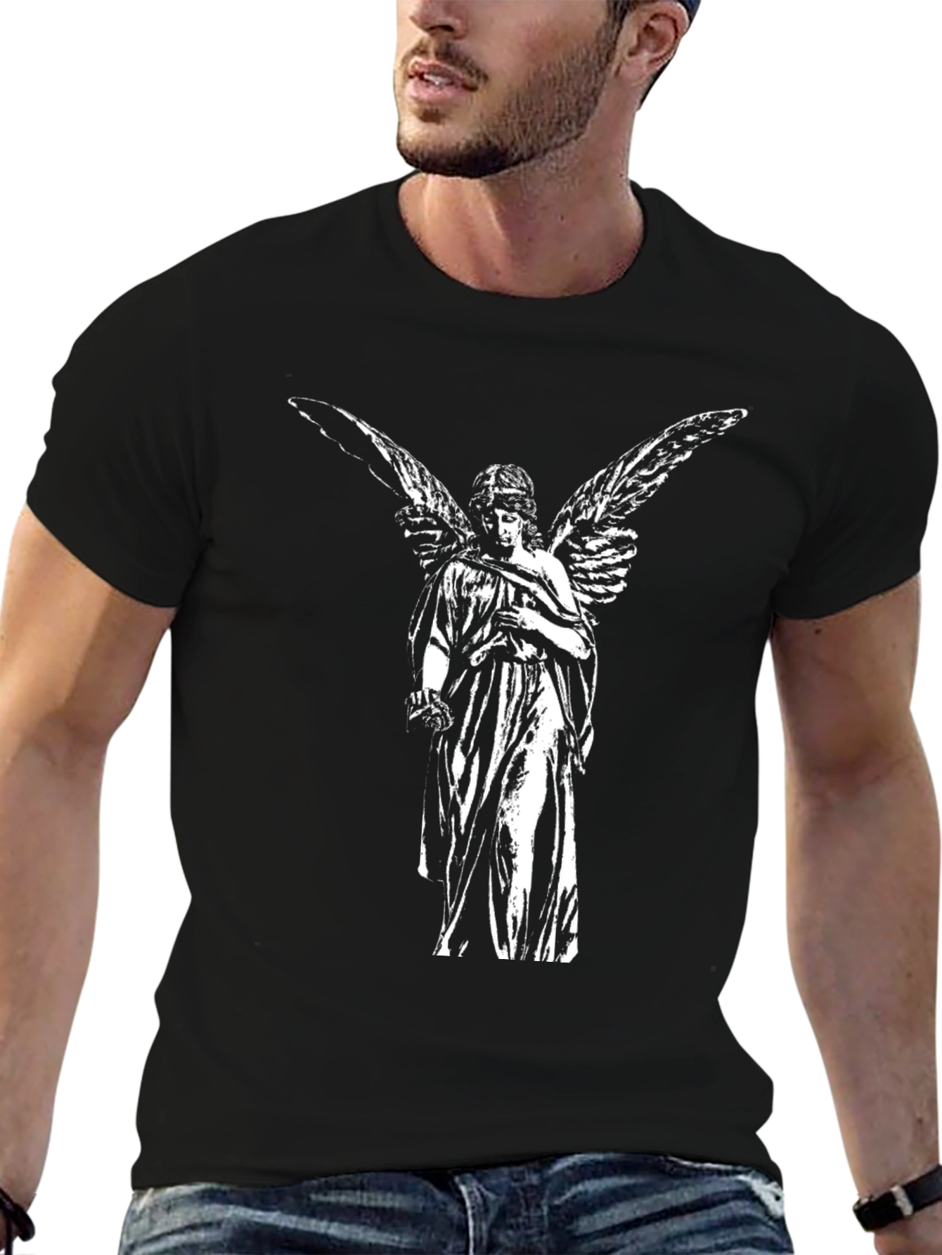 Angel Graphic Black T-Shirt