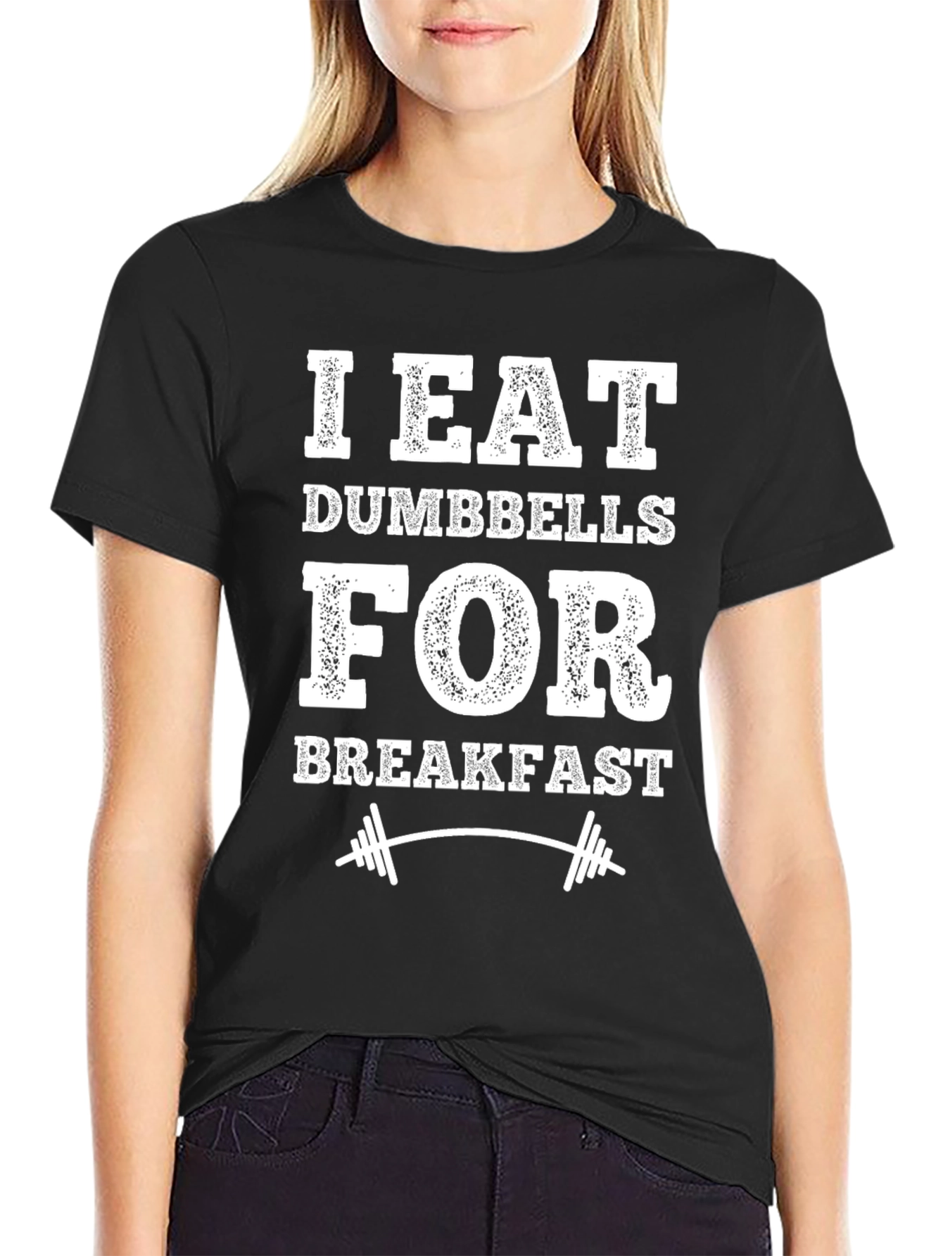 I Eat Dumbbells for Breakfast T-Shirt