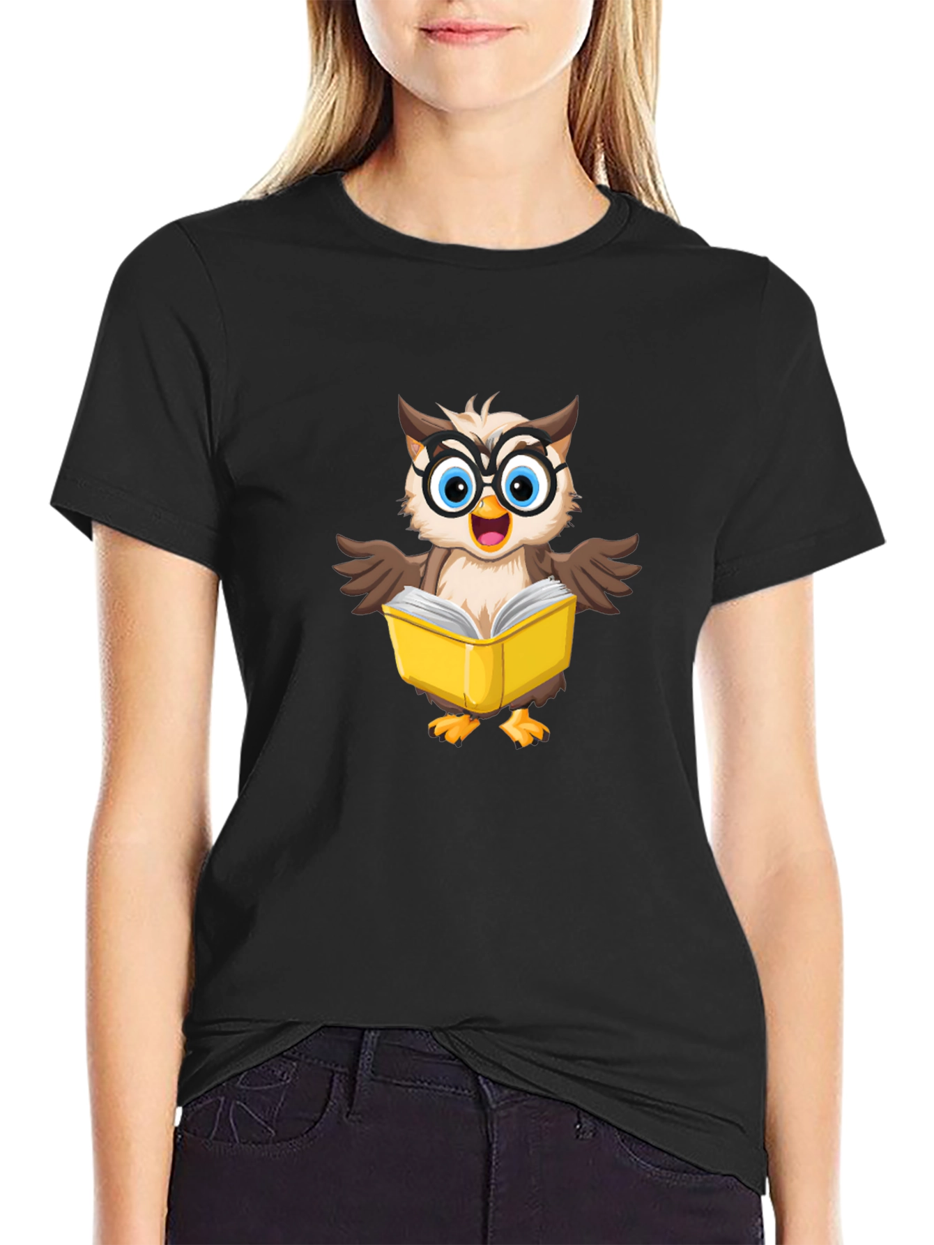 Owl Reading Book T-Shirt - Smart & Stylish Tee