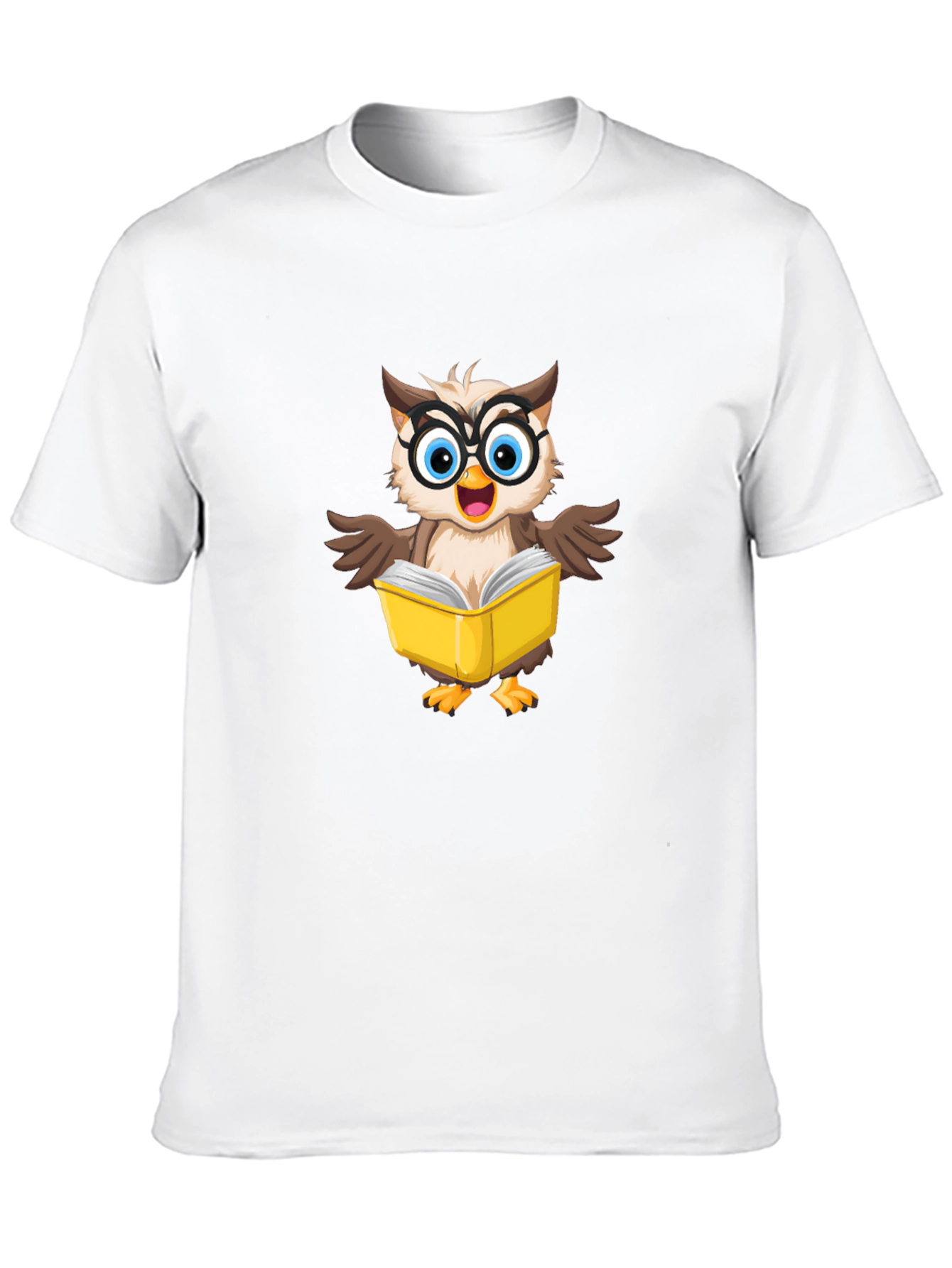 Owl Reading Book T-Shirt - Smart & Stylish Tee
