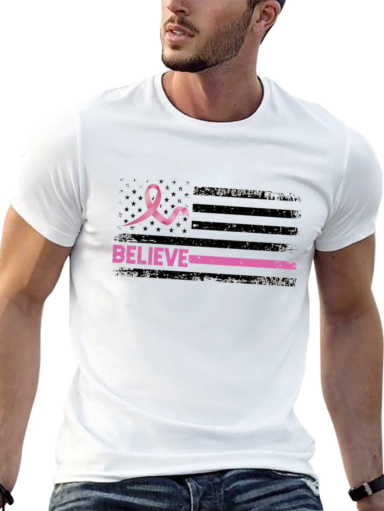 Believe Breast Cancer Awareness T-Shirt