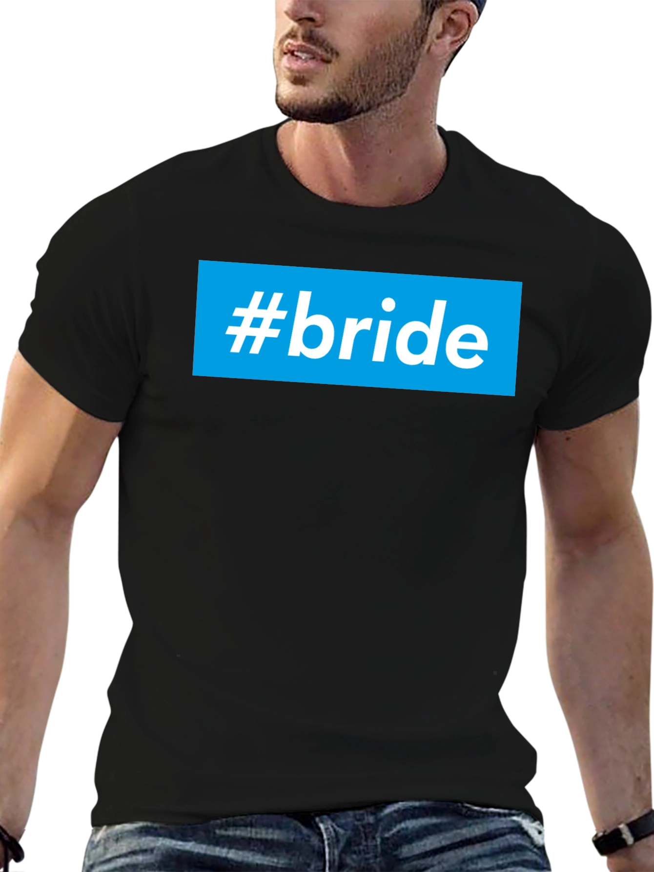 #bride Graphic T-Shirt - Stylish Wedding Party Tee