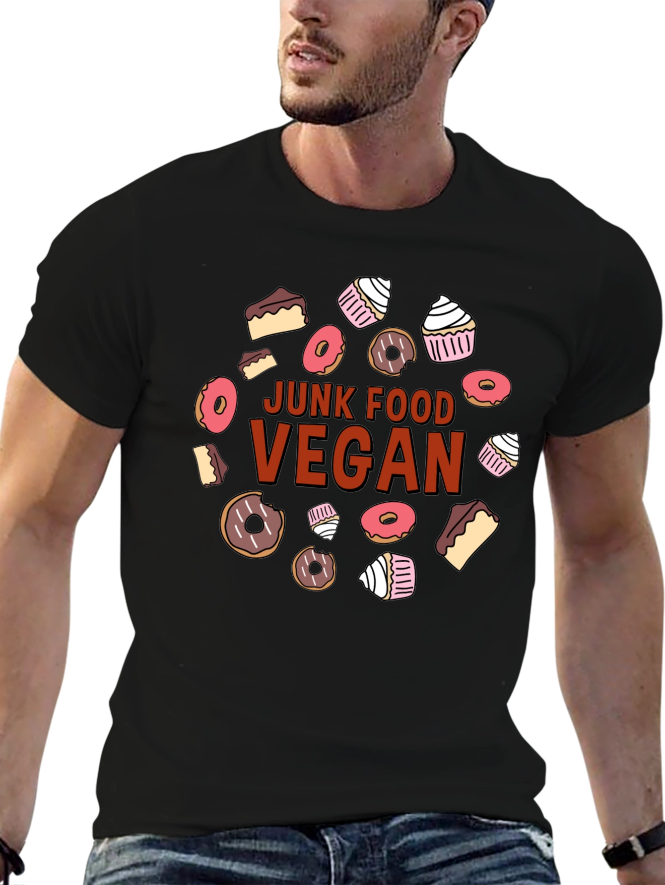 Junk Food Vegan T-Shirt - Funny Vegan Tee
