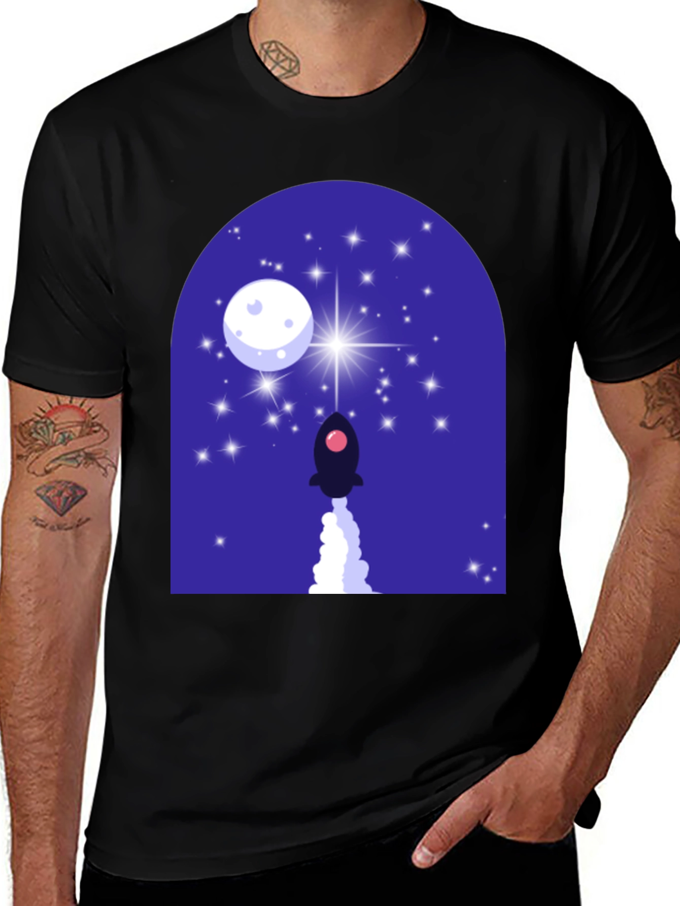 Rocket Launch Graphic T-Shirt