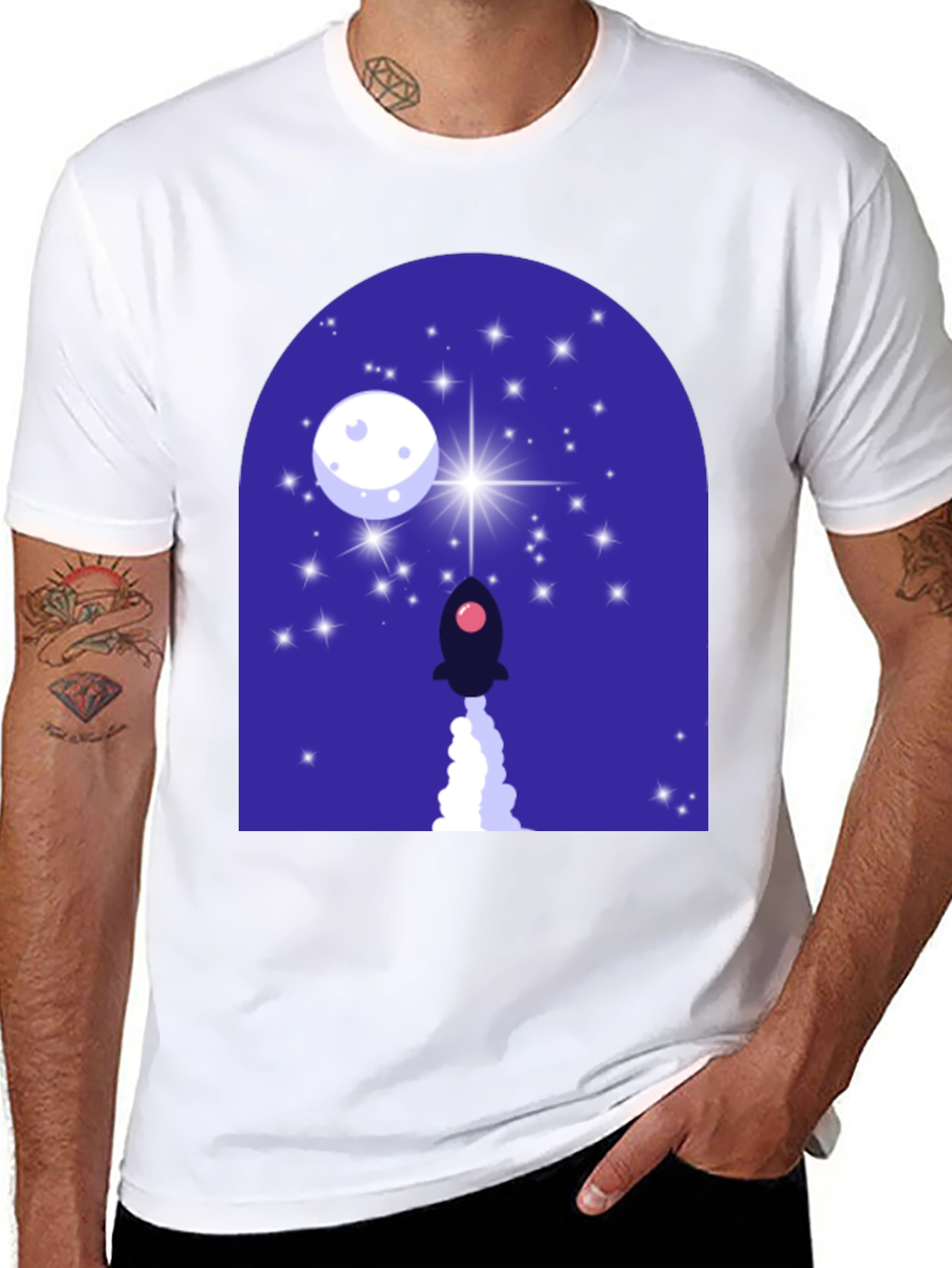 Rocket Launch Graphic T-Shirt