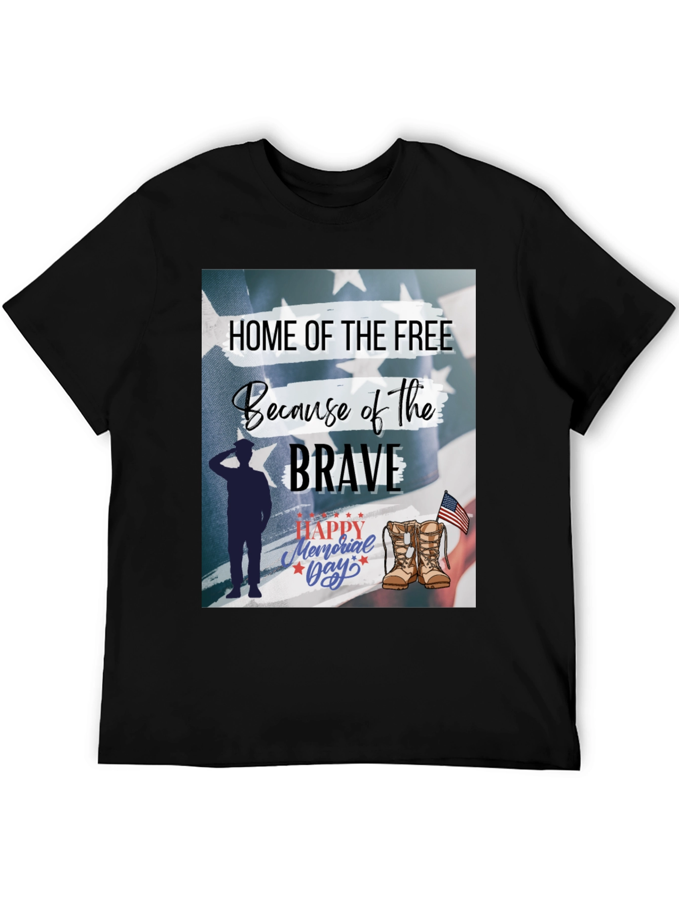 Home of the Free Memorial Day Graphic Tee