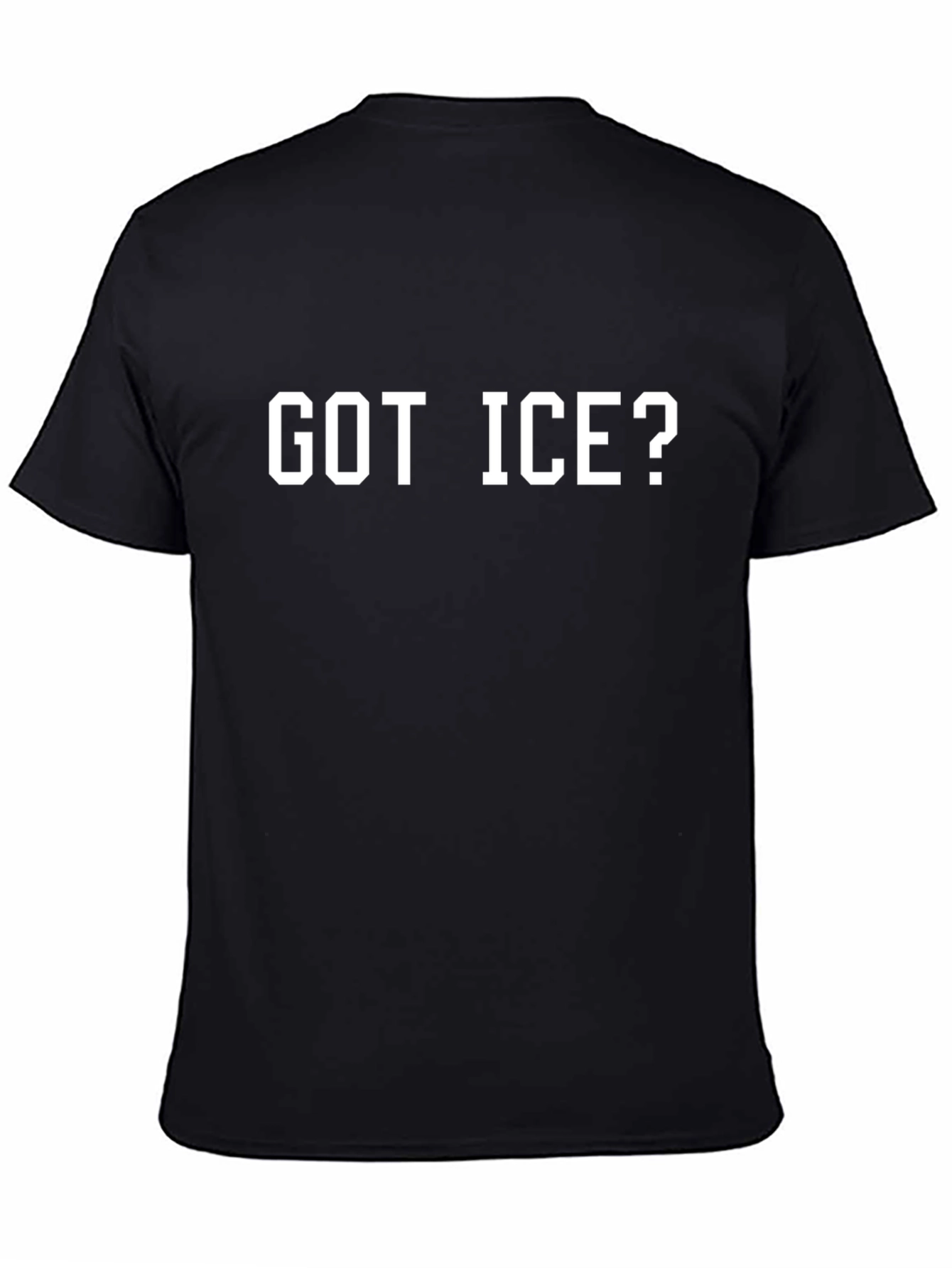 Got Ice? Black Graphic Print T-Shirt
