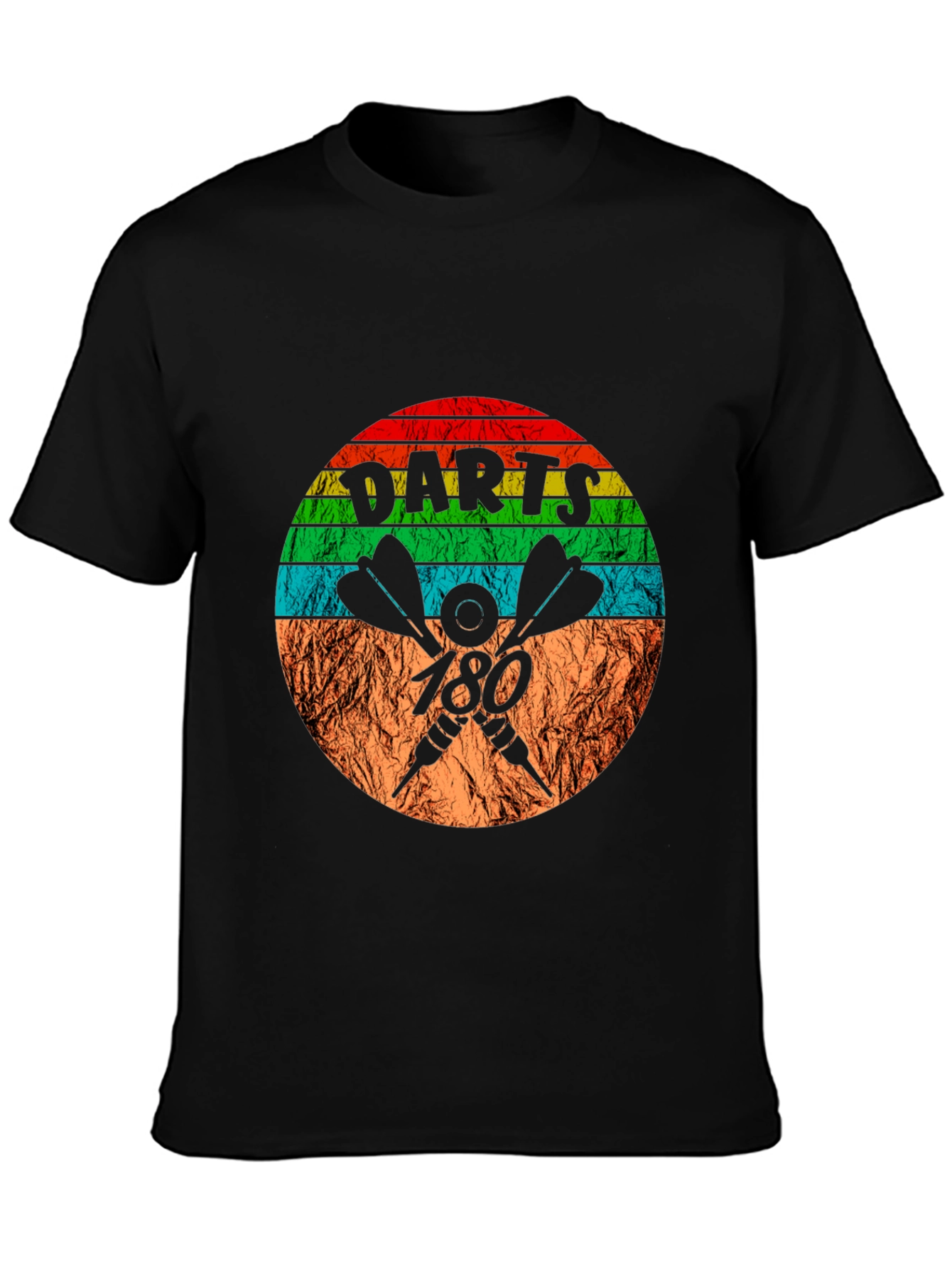 Retro Darts 180 T-Shirt - Dartboard Tee
