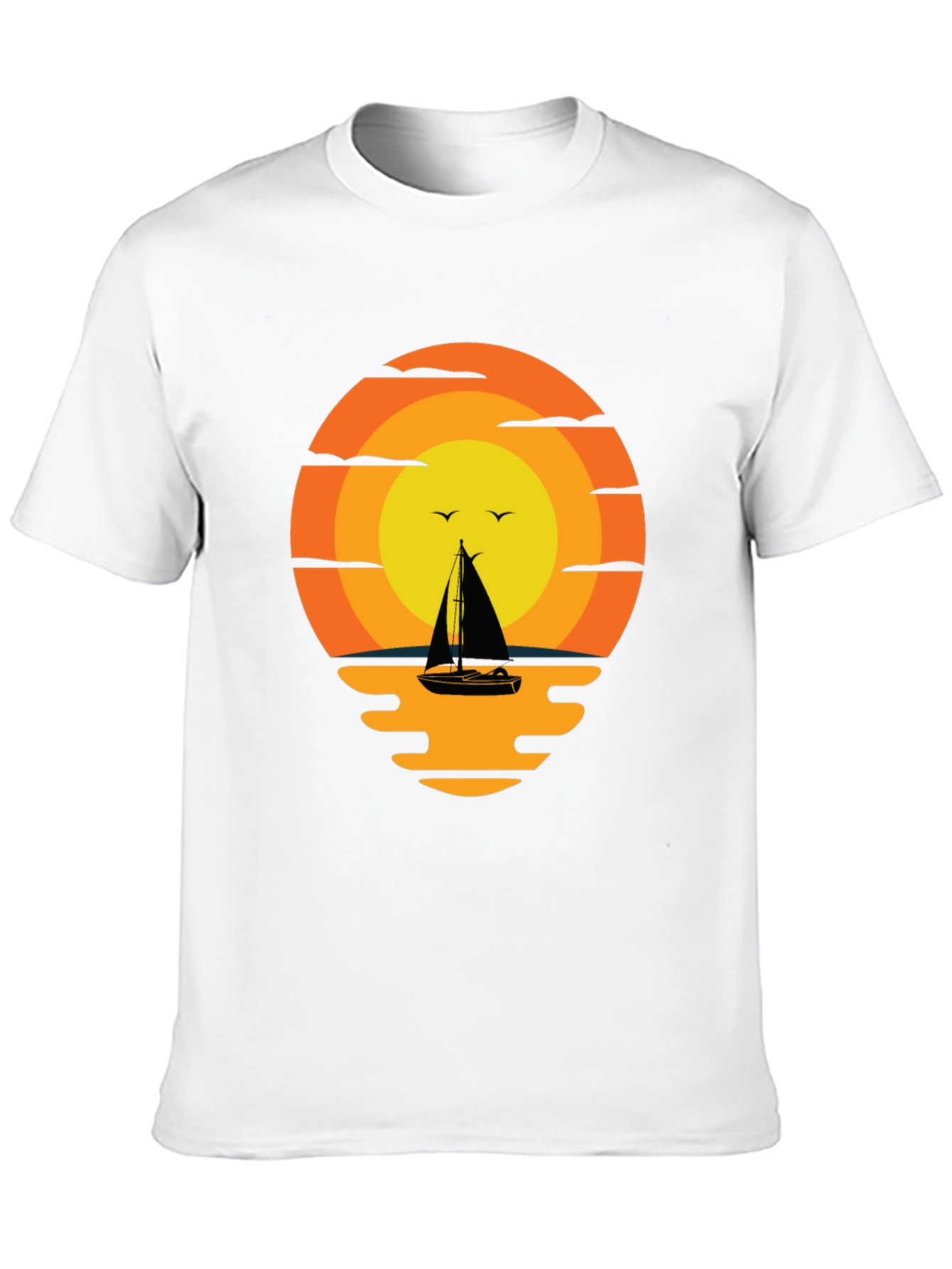 Sunset Sailboat Graphic Tee