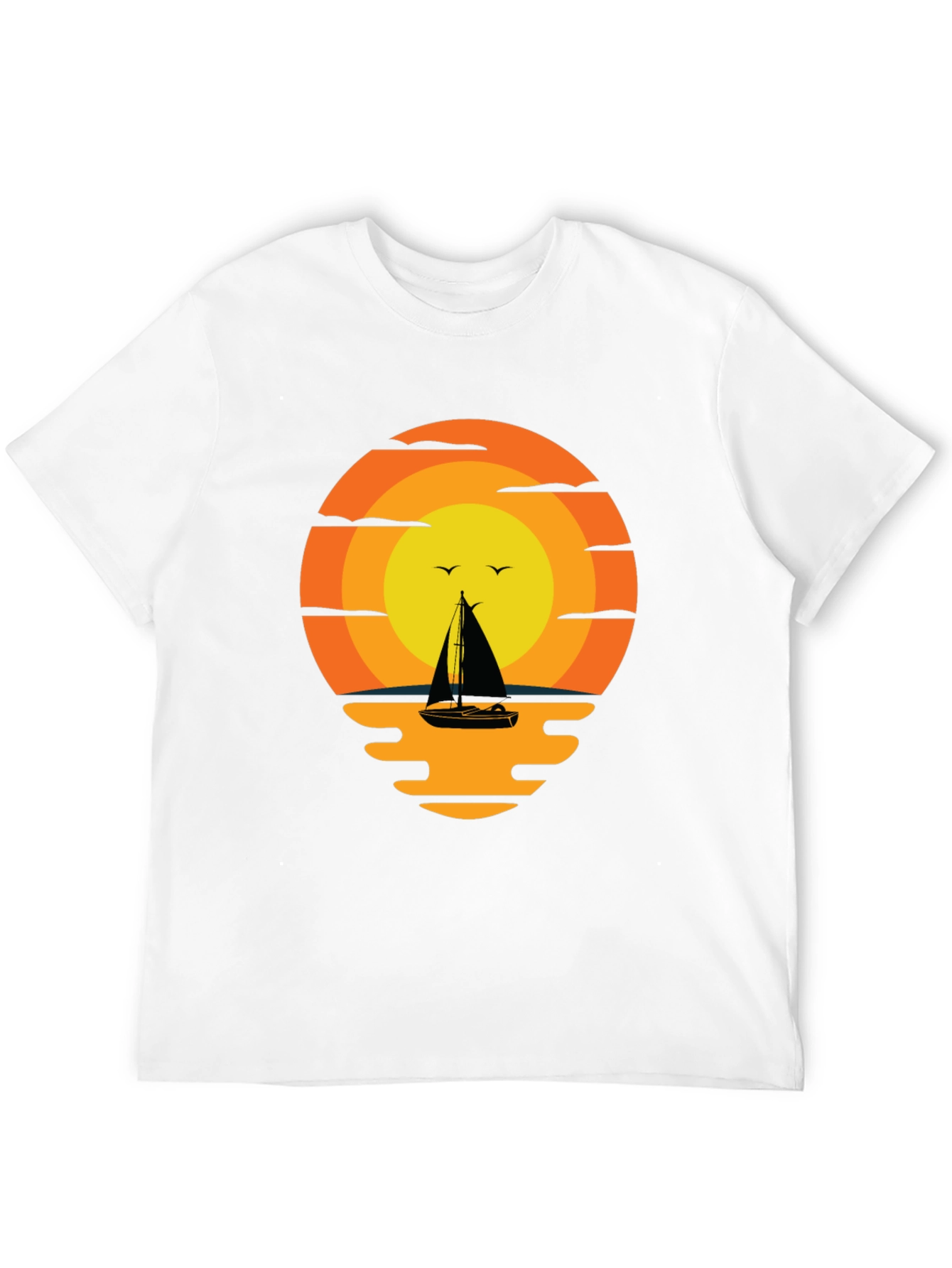 Sunset Sailboat Graphic Tee