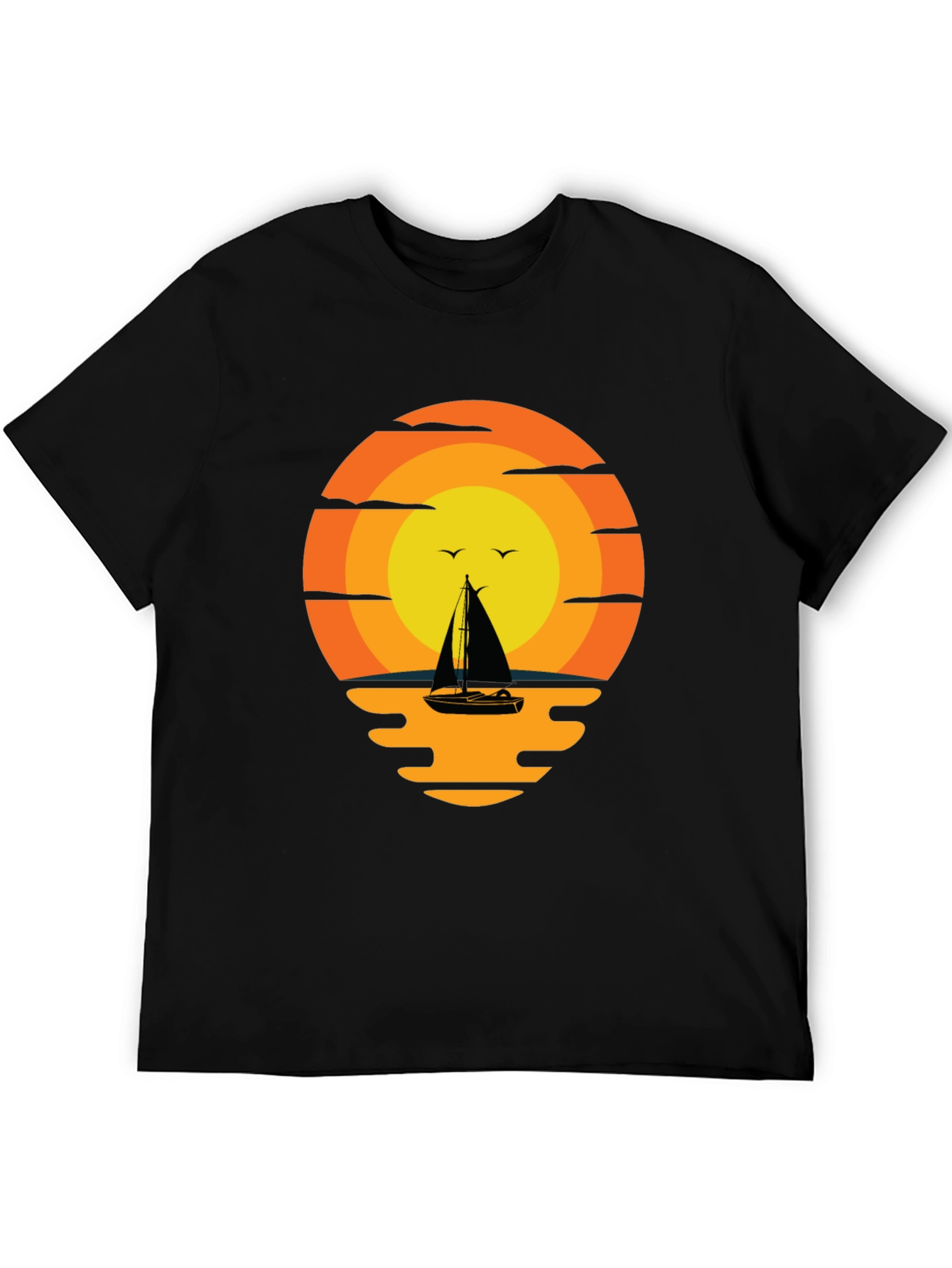 Sunset Sailboat Graphic Tee
