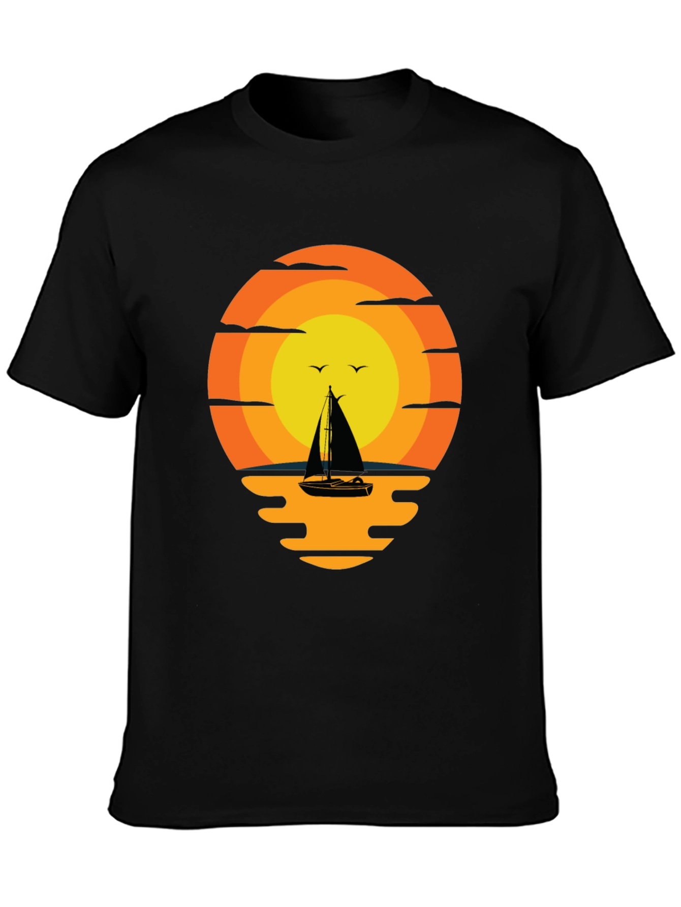 Sunset Sailboat Graphic Tee