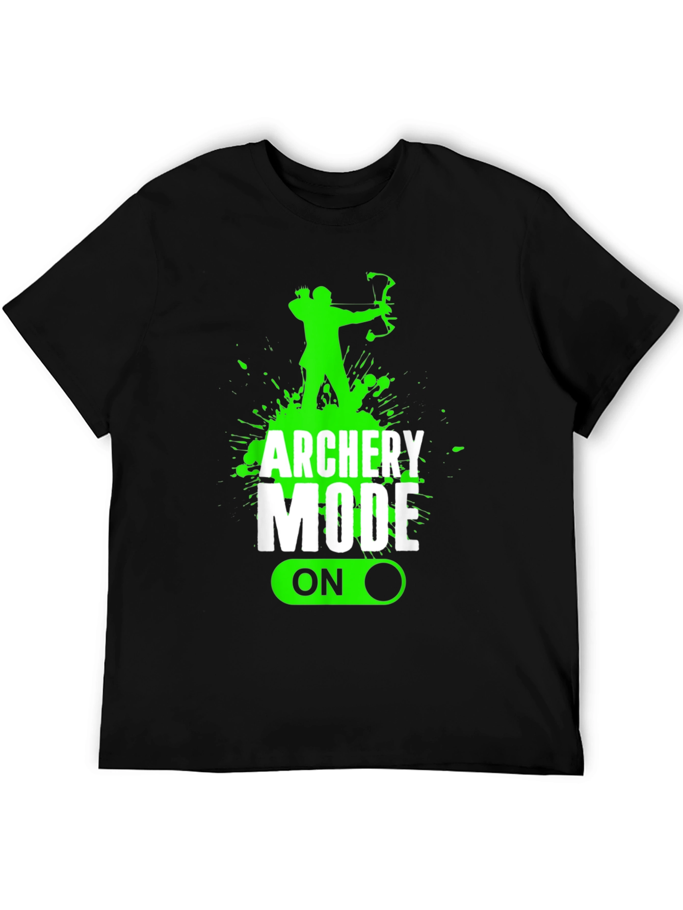 Archery Mode On Black Graphic Tee