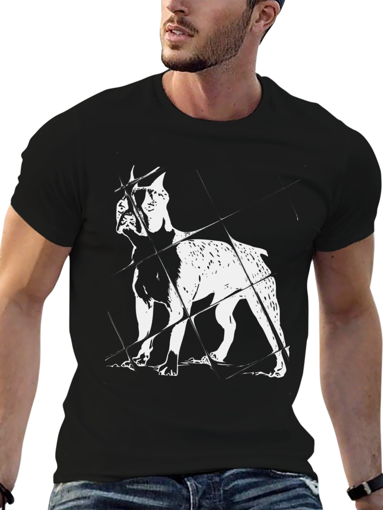 Dog Breed Graphic Print T-Shirt