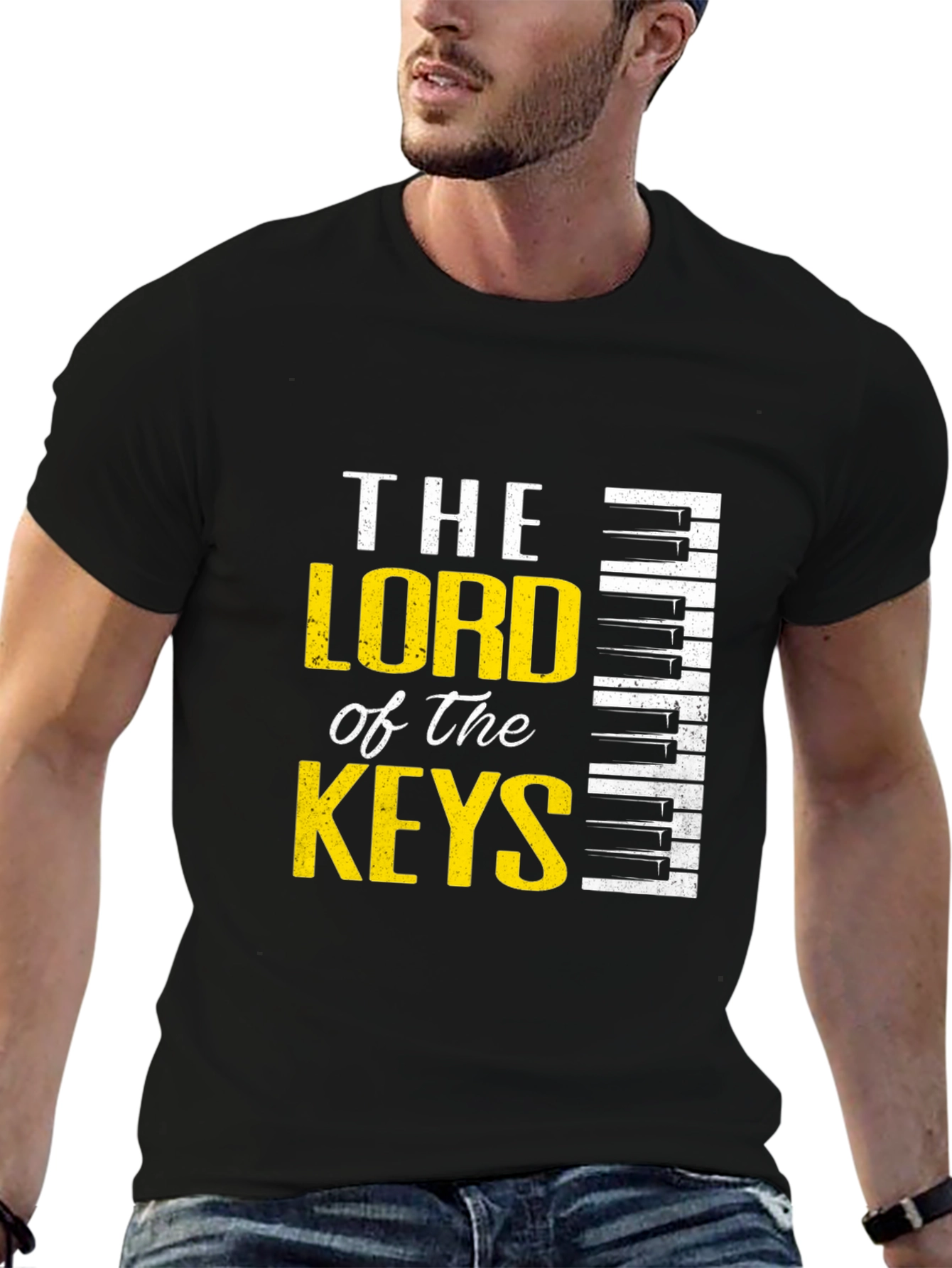 The Lord of the Keys Black Graphic Tee