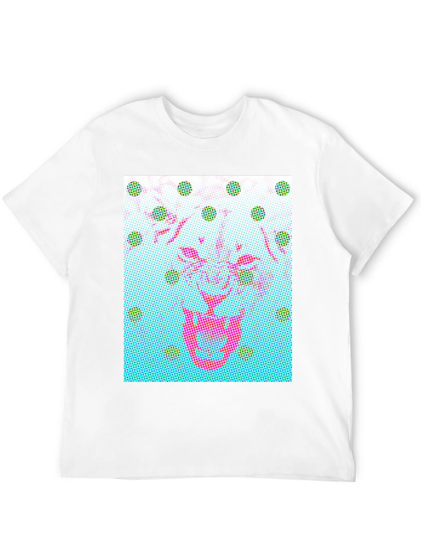 Abstract Graphic Print Crew Neck T-Shirt