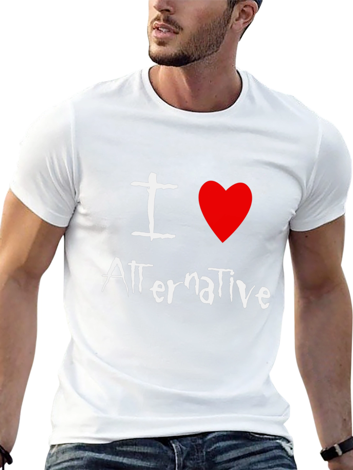 I Love Alternative Music Graphic T-Shirt