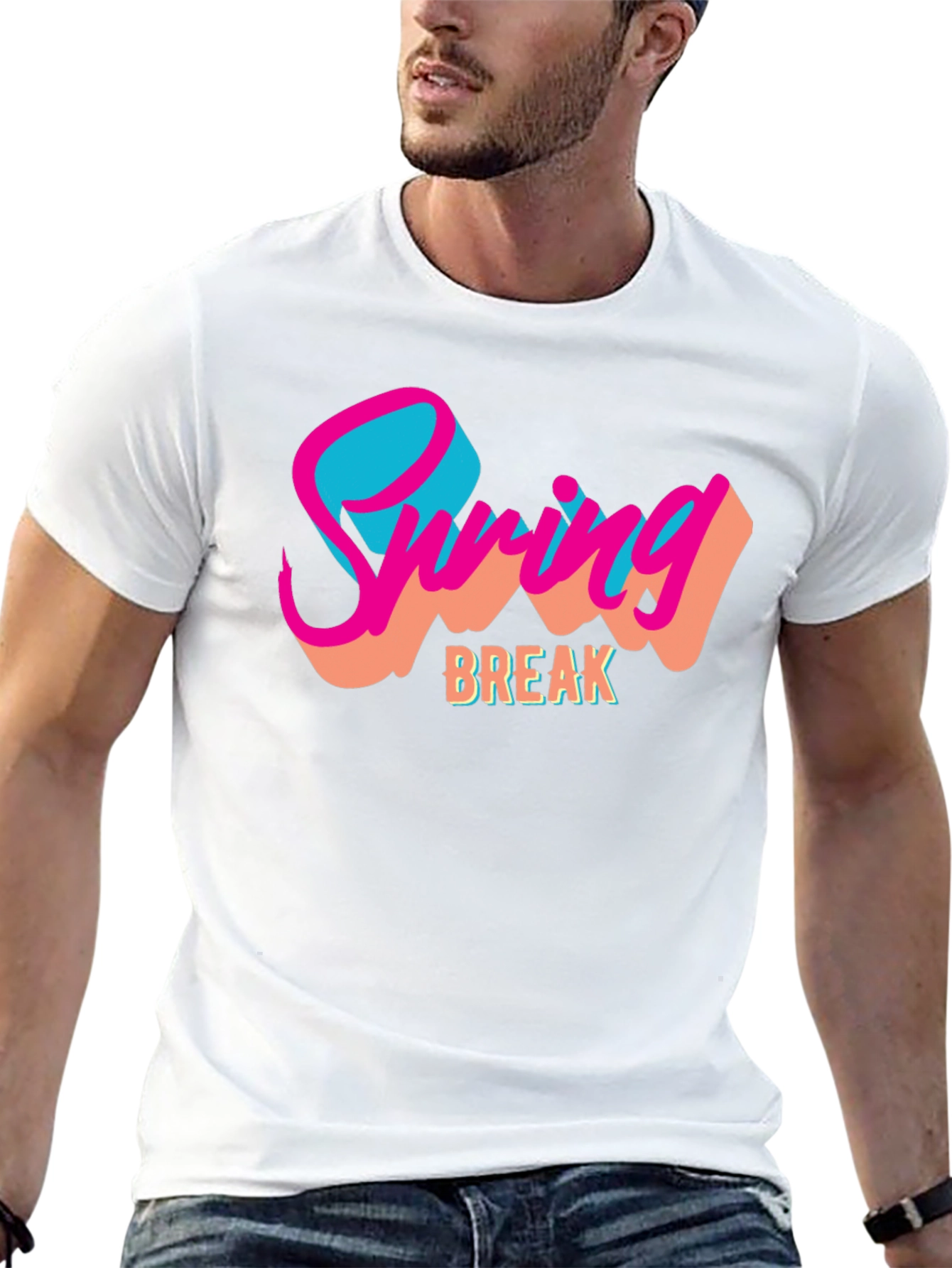 Spring Break Graphic Tee - Black T-Shirt