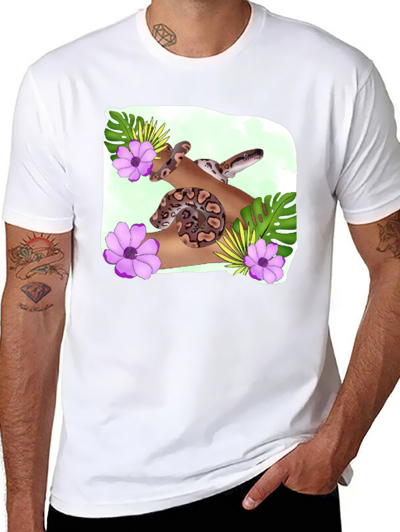 Botanical Snake T-Shirt