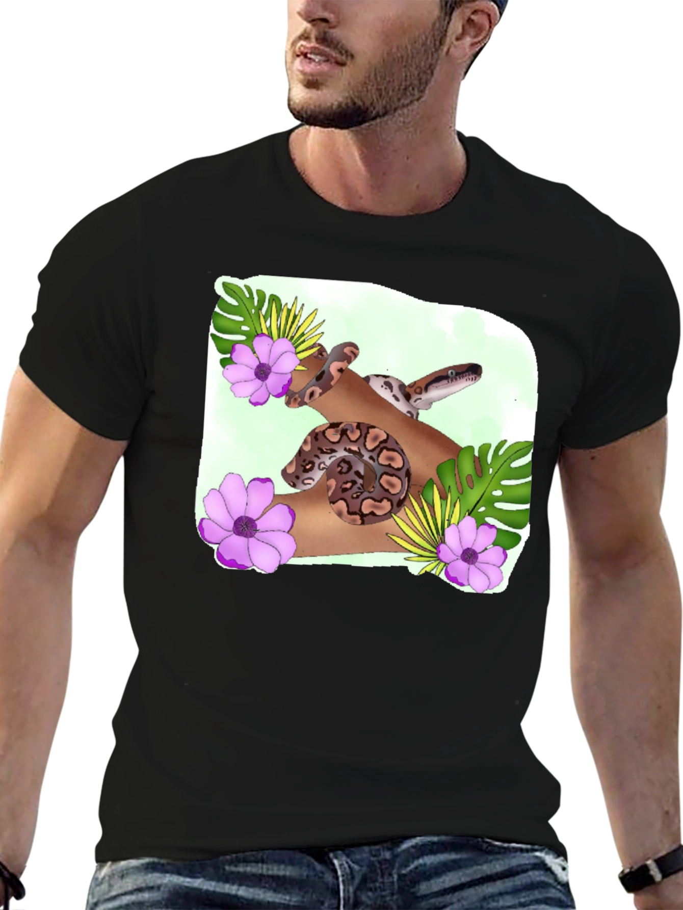 Botanical Snake T-Shirt