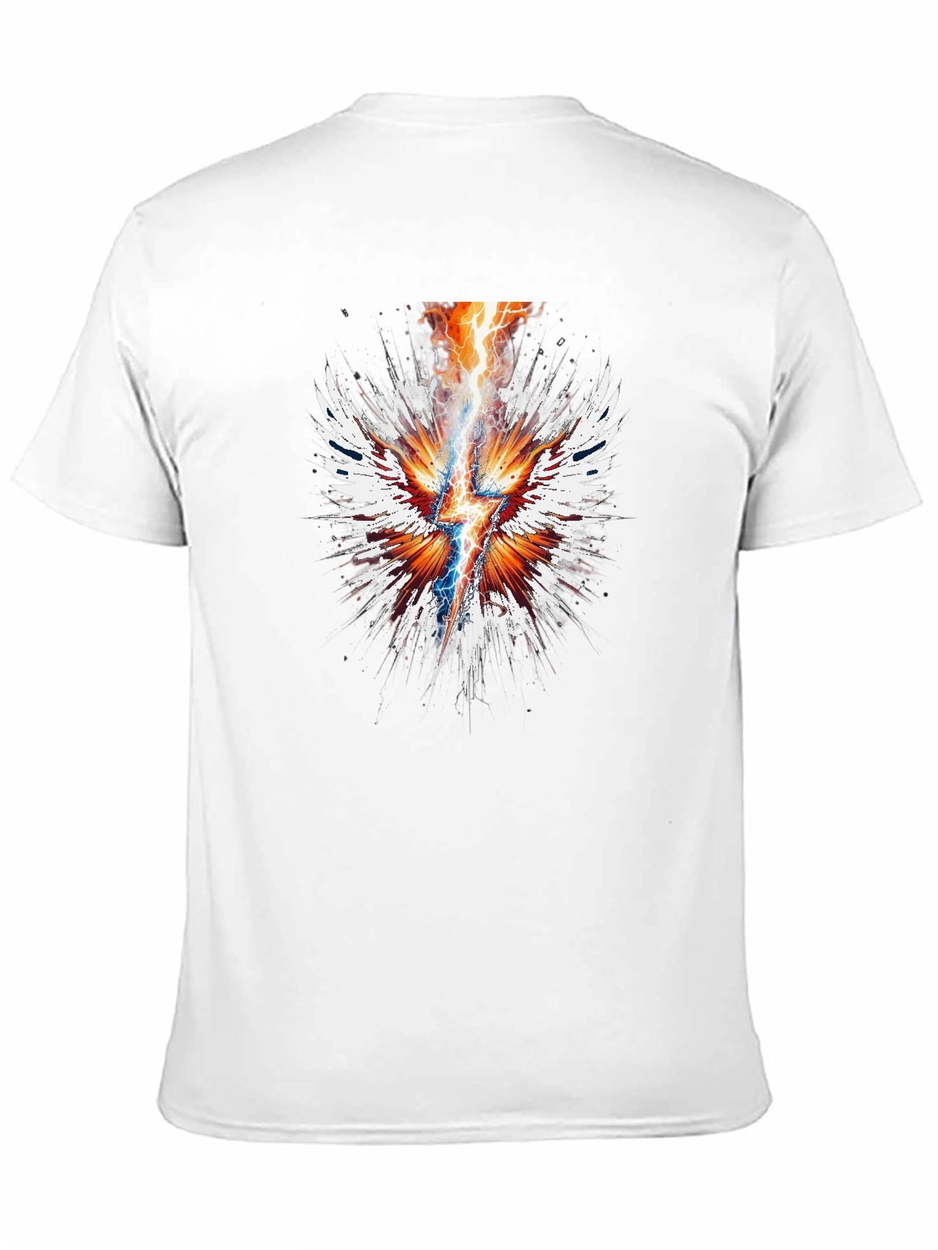 Electric Wings Graphic Tee - Stylish Black T-Shirt