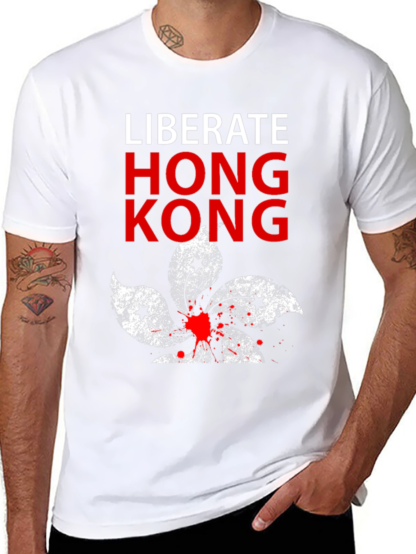 Liberate Hong Kong Graphic Tee