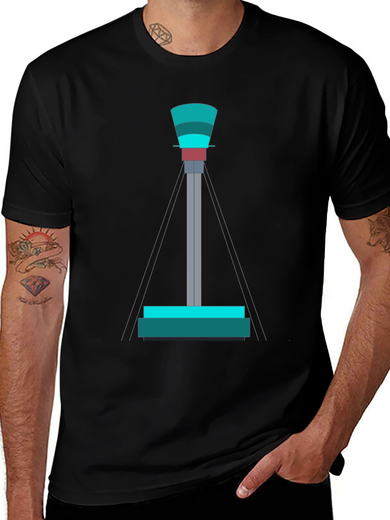 Tower Graphic Tee - Modern Design