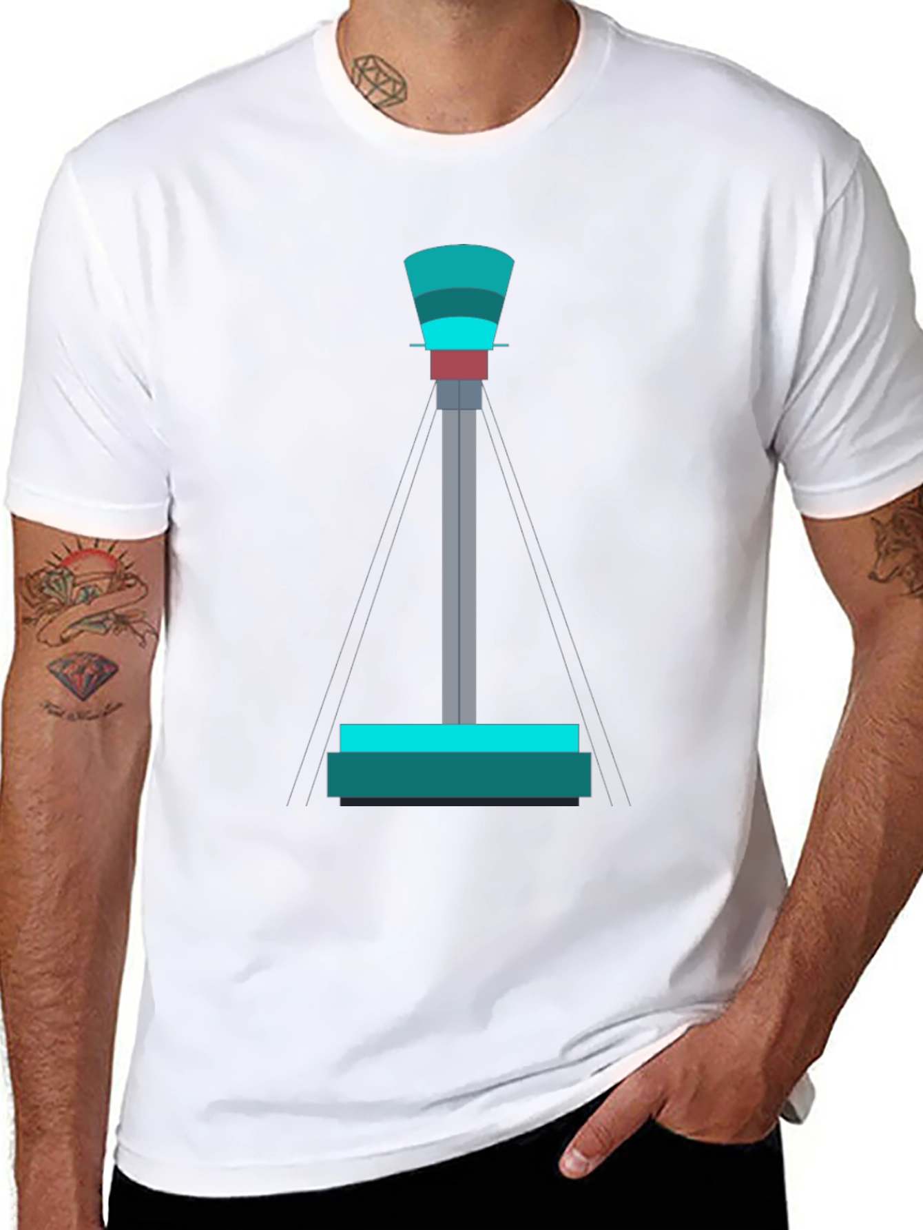 Tower Graphic Tee - Modern Design