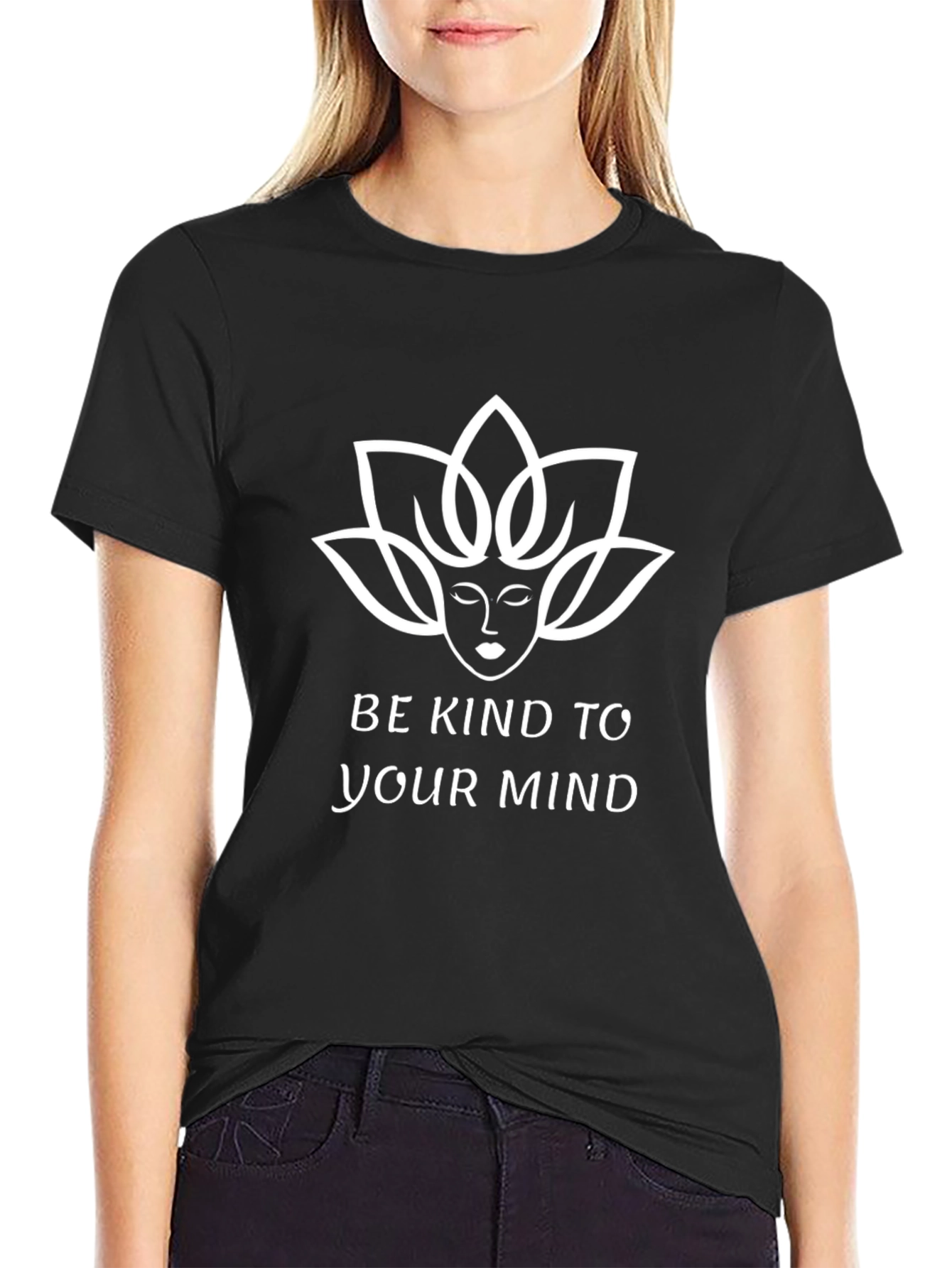 Be Kind To Your Mind Graphic Tee - Black