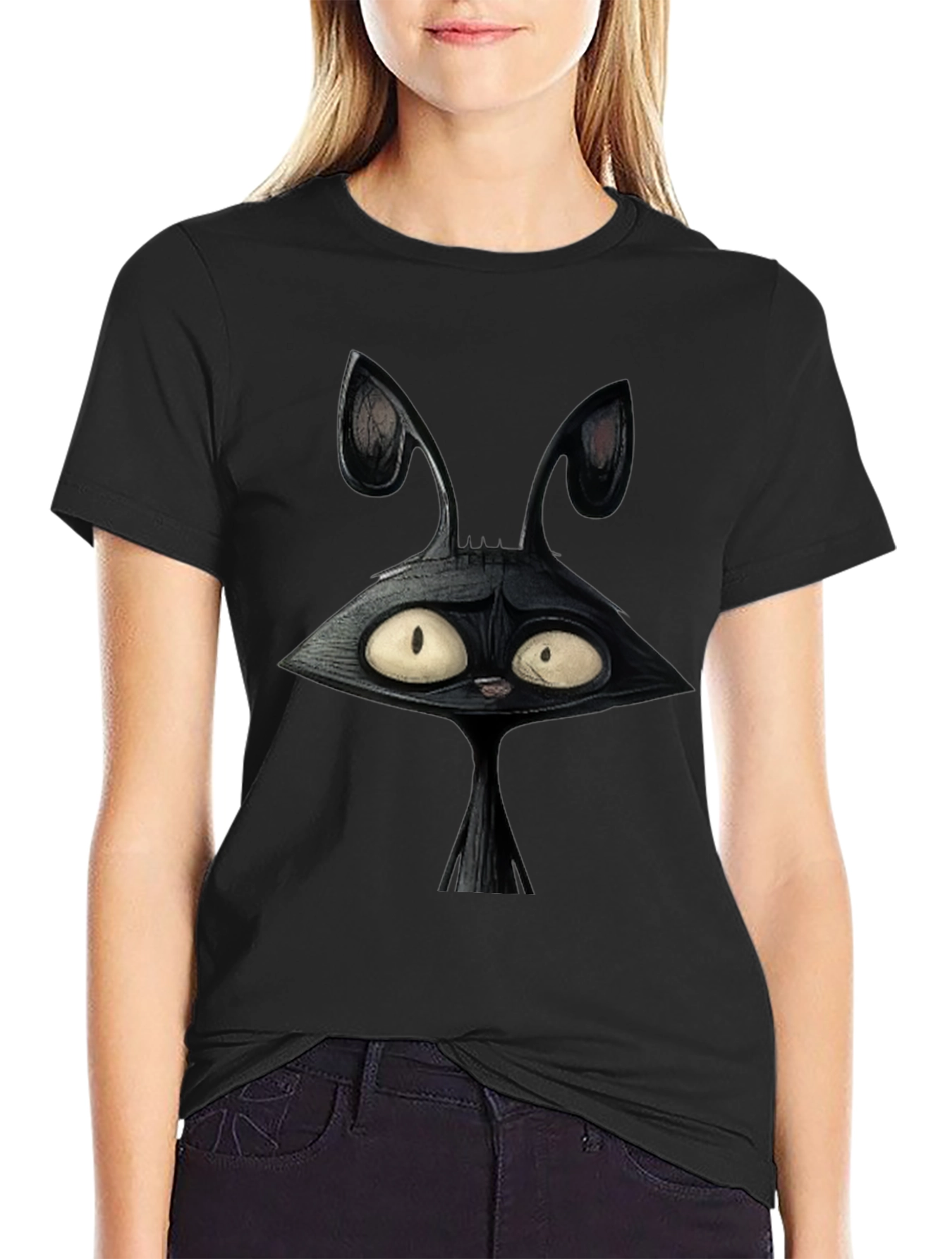 Creepy Cartoon Bunny Graphic Tee