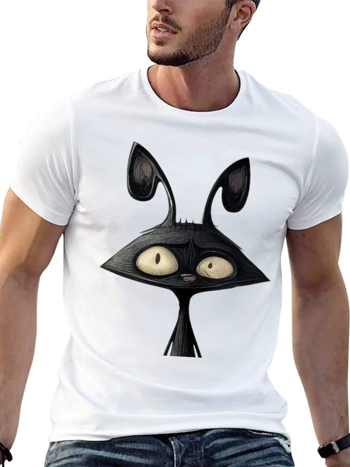 Creepy Cartoon Bunny Graphic Tee