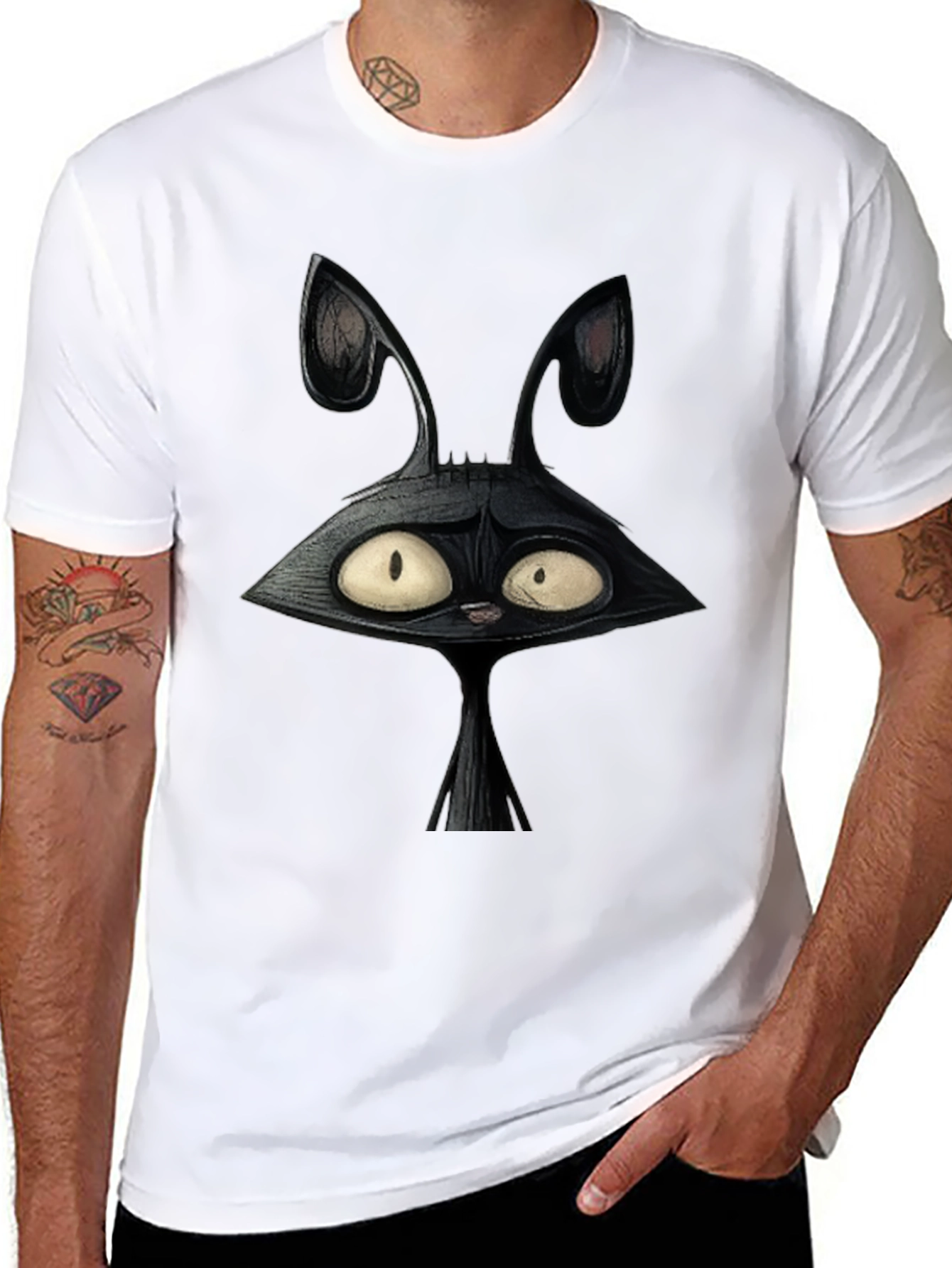 Creepy Cartoon Bunny Graphic Tee