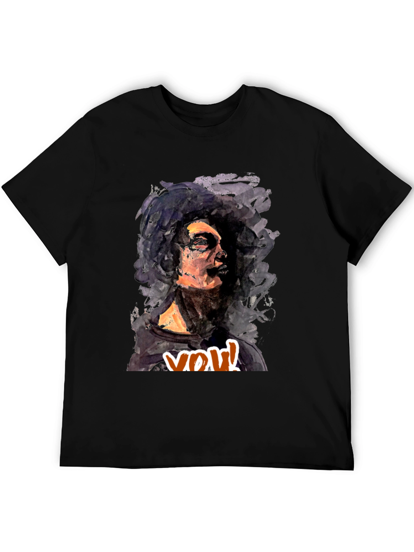 Abstract Art Print Crew Neck Tee