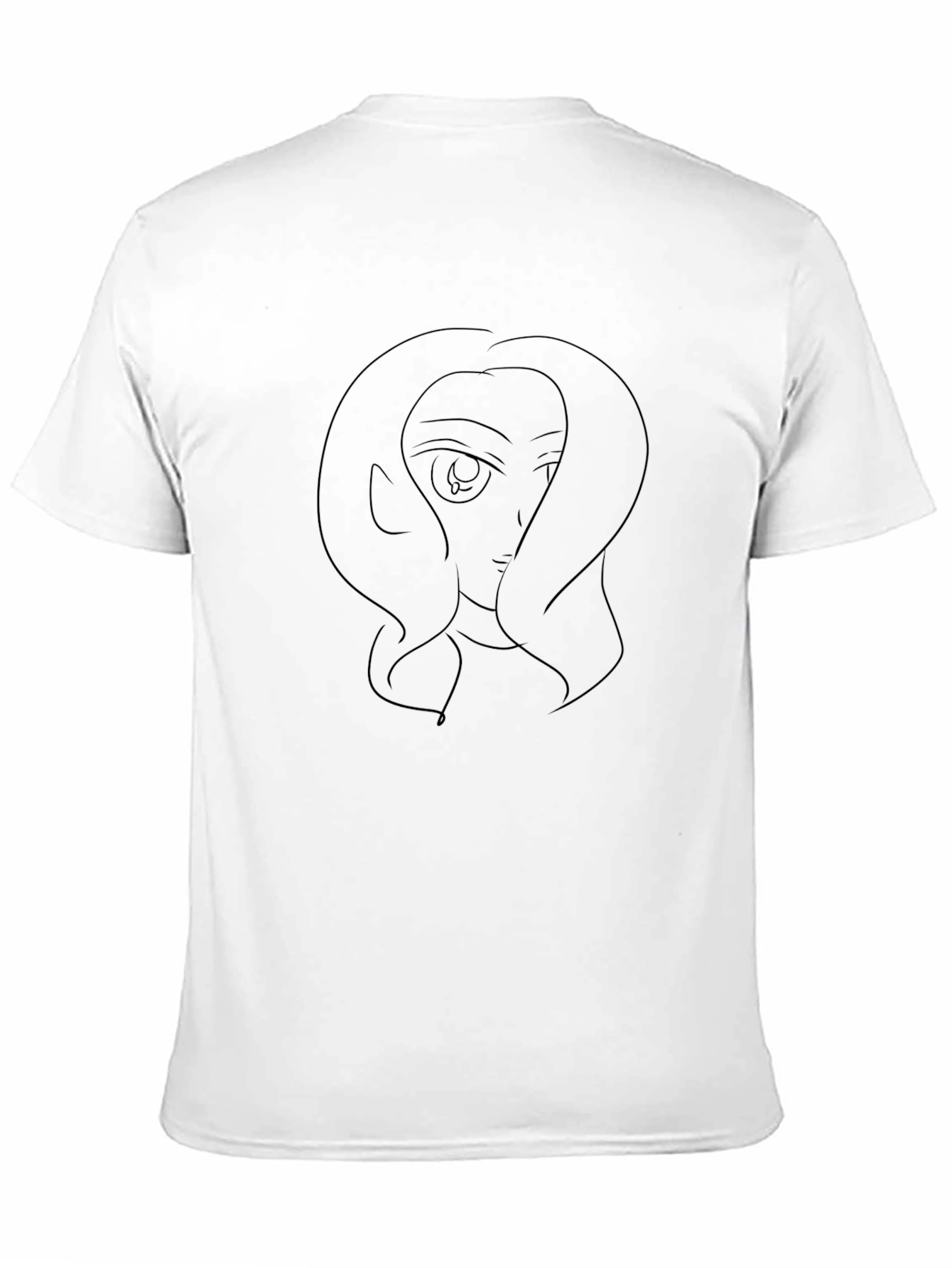 Anime Girl Graphic Black T-Shirt