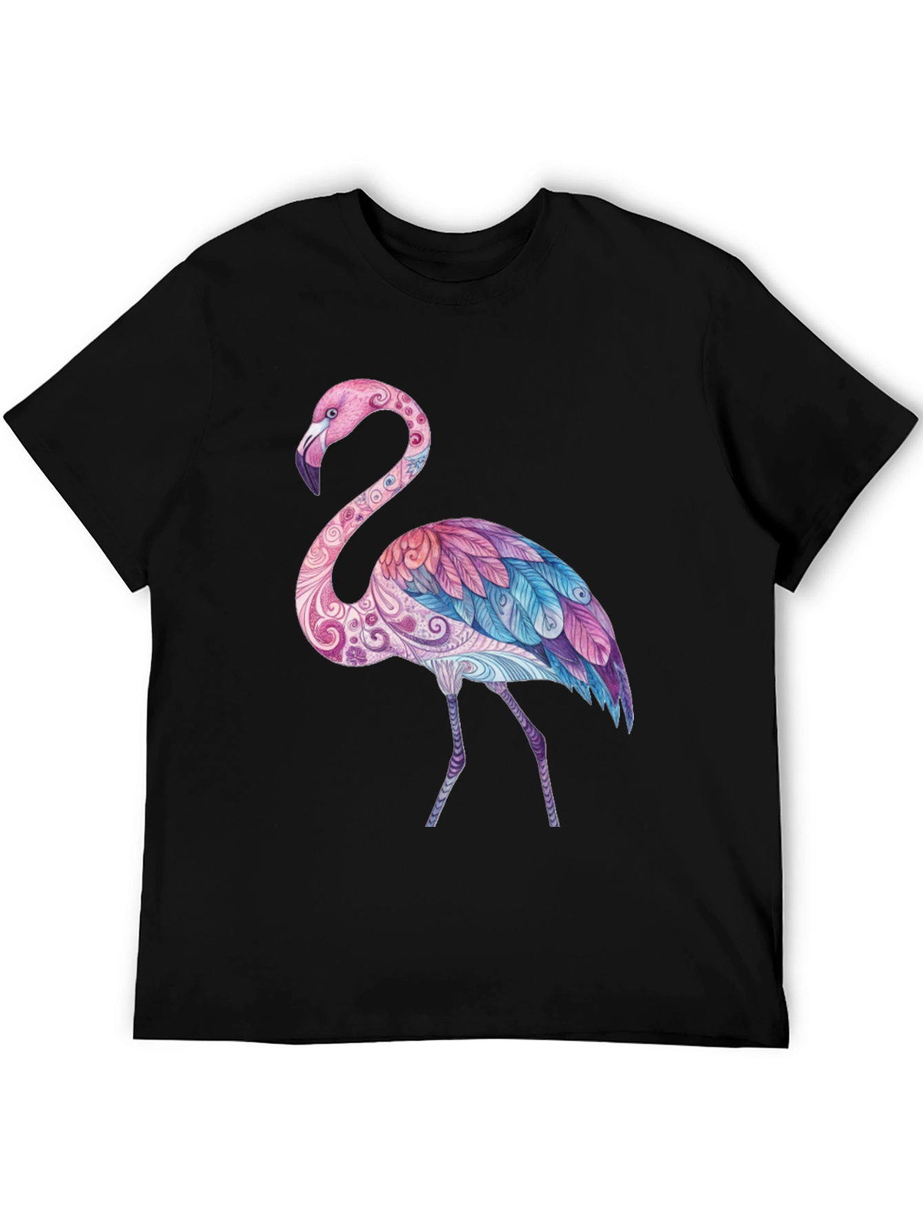 Flamingo Graphic Black T-Shirt