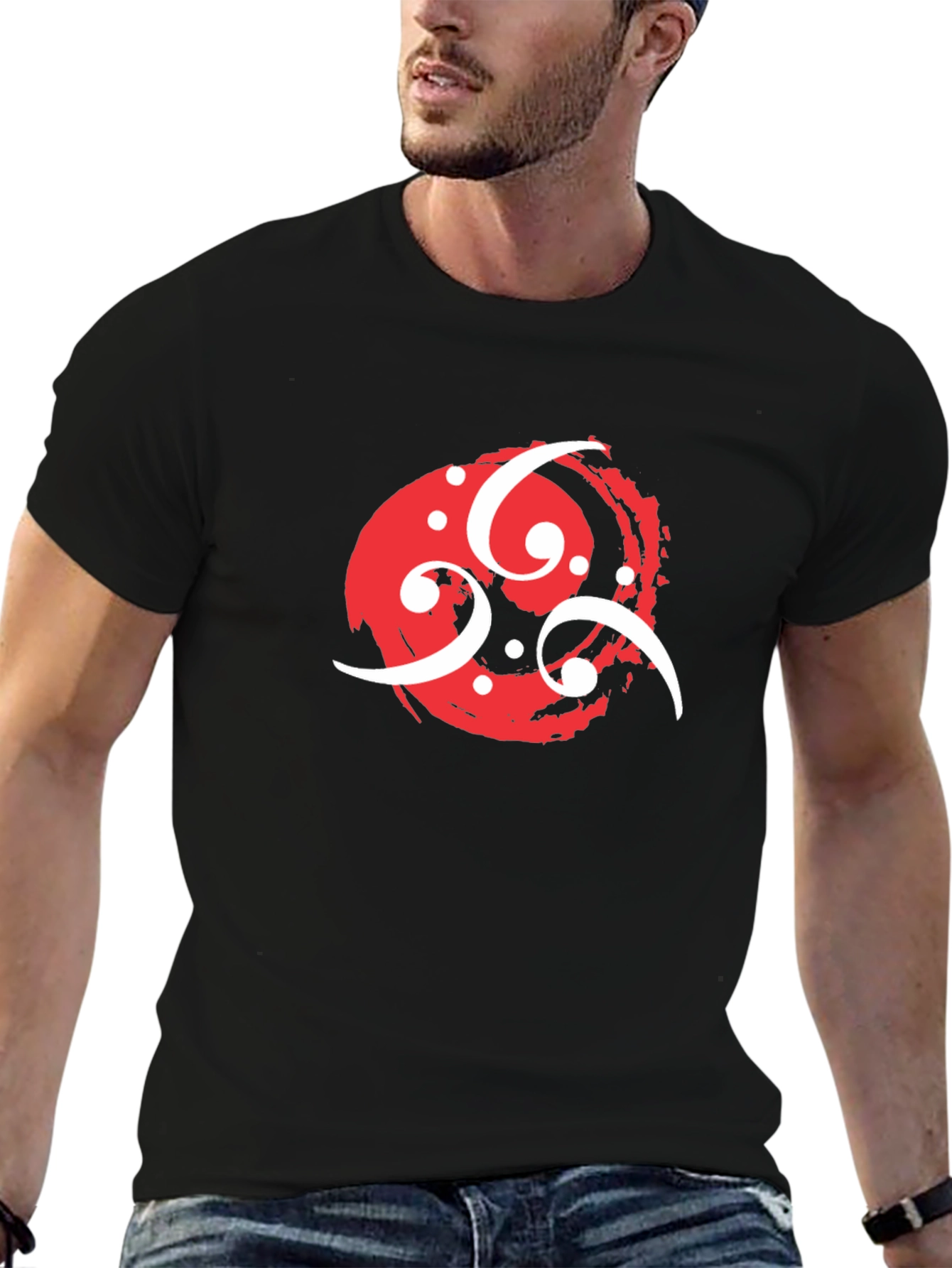 Red Sun Black Tee
