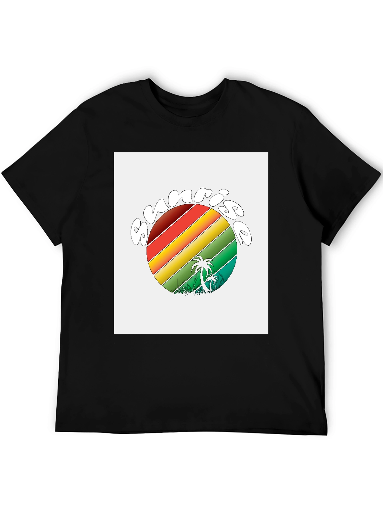 Retro Sunrise Palm Tree T-Shirt
