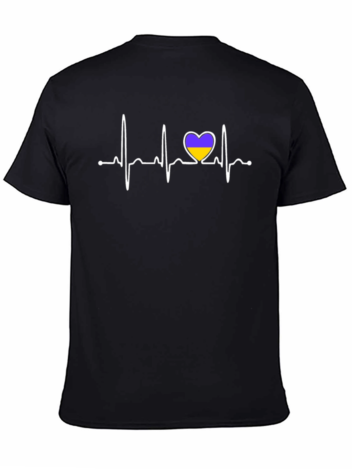 Ukraine Heartbeat T-Shirt - Stand with Ukraine