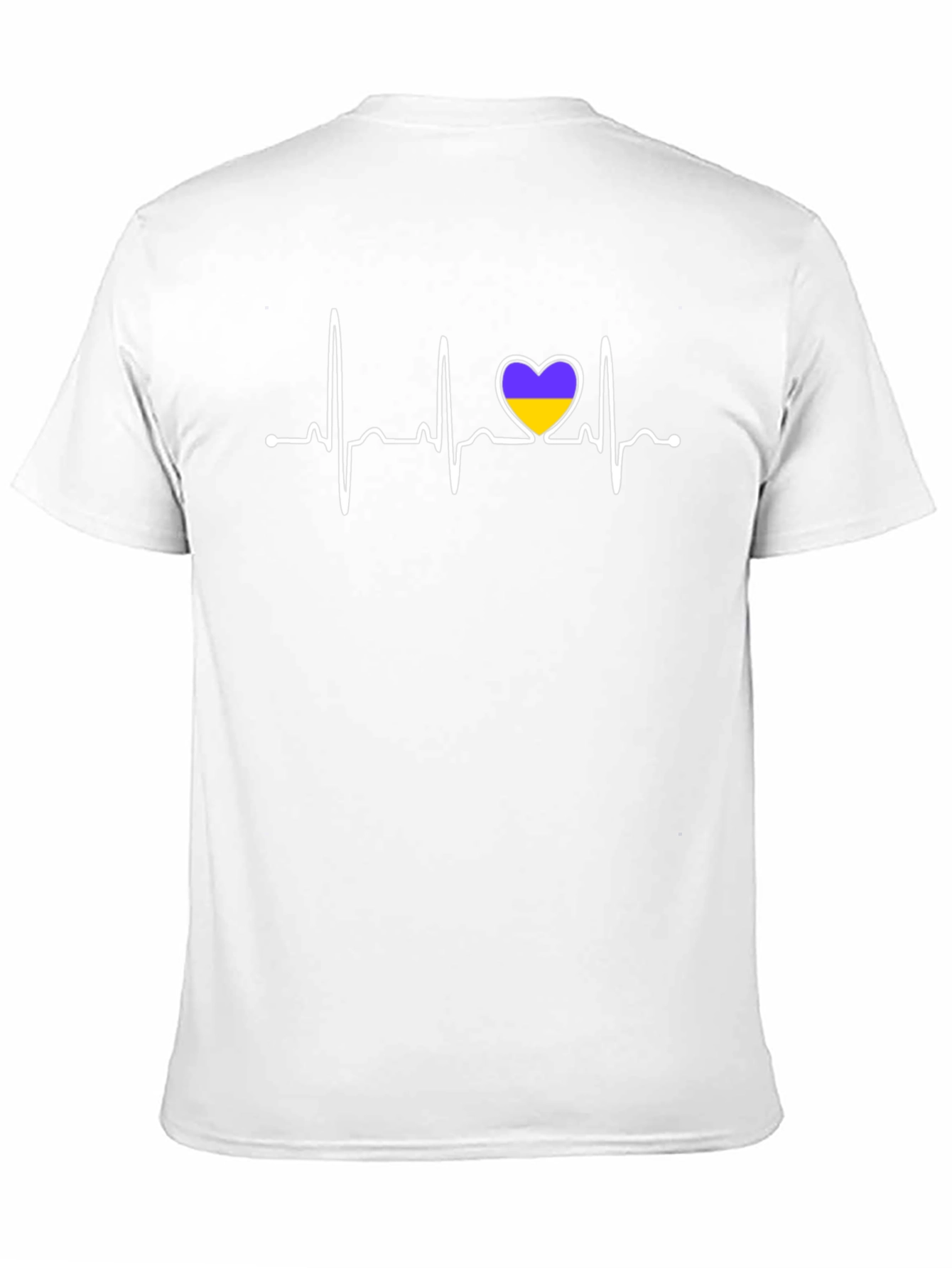 Ukraine Heartbeat T-Shirt - Stand with Ukraine