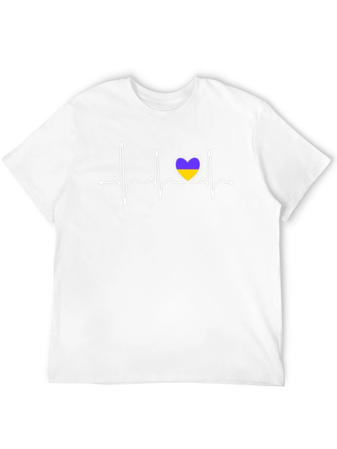 Ukraine Heartbeat T-Shirt - Stand with Ukraine