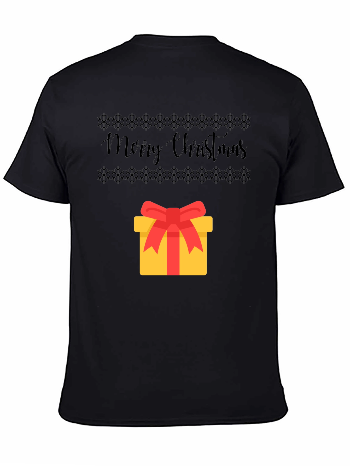 Festive Merry Christmas Gift Graphic Tee