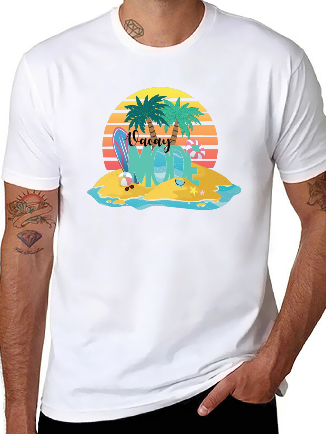 Vacay Mode T-Shirt - Island Beach Summer Holiday Tee