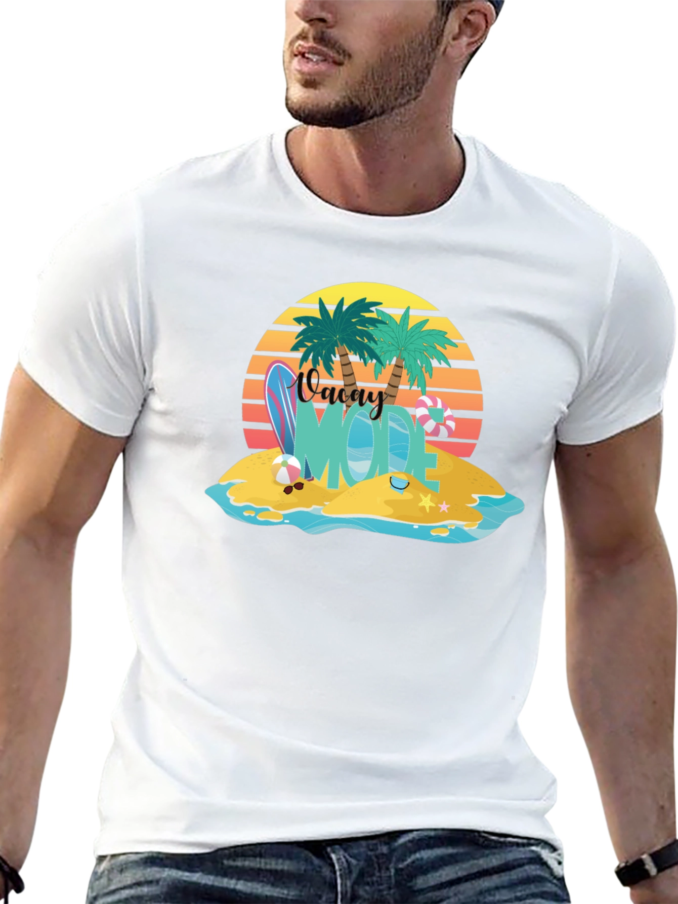 Vacay Mode T-Shirt - Island Beach Summer Holiday Tee